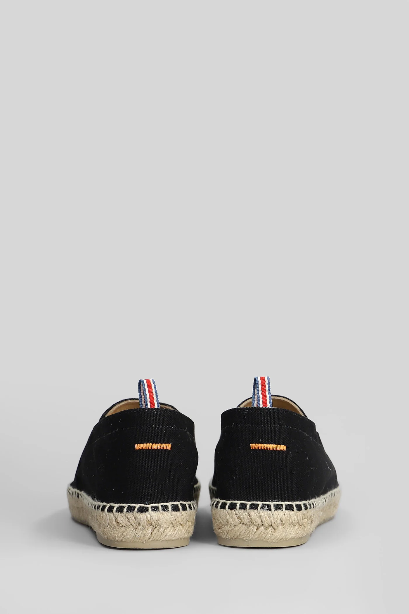 Joel-001 Espadrilles in black canvas - Image 4