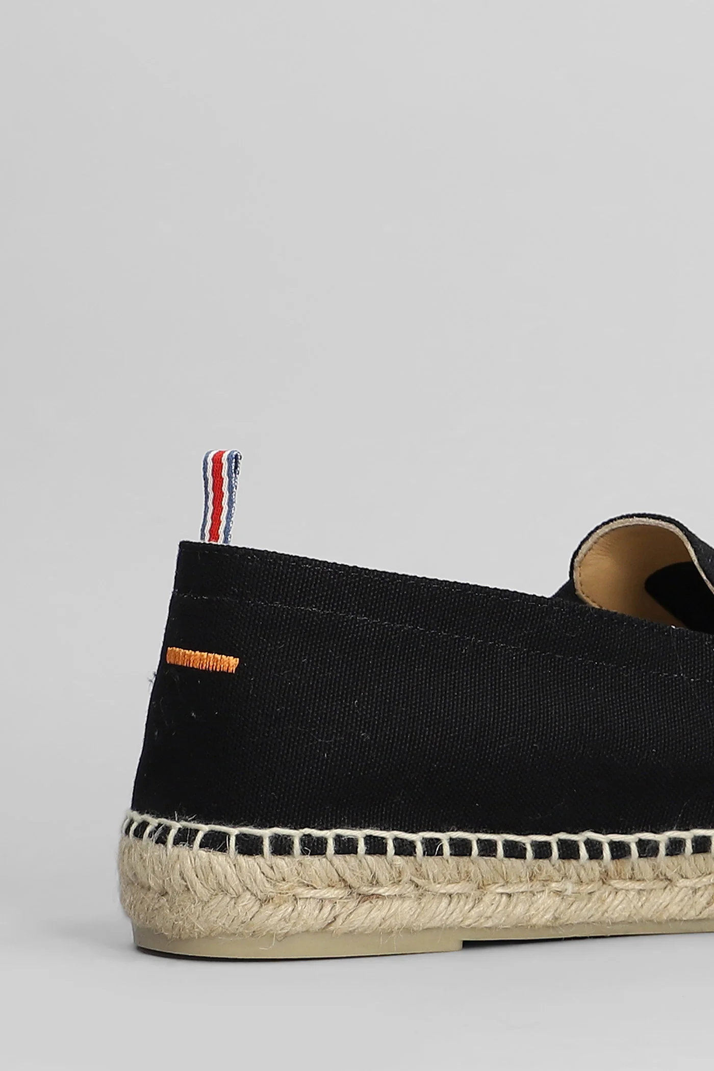 Joel-001 Espadrilles in black canvas - Image 5