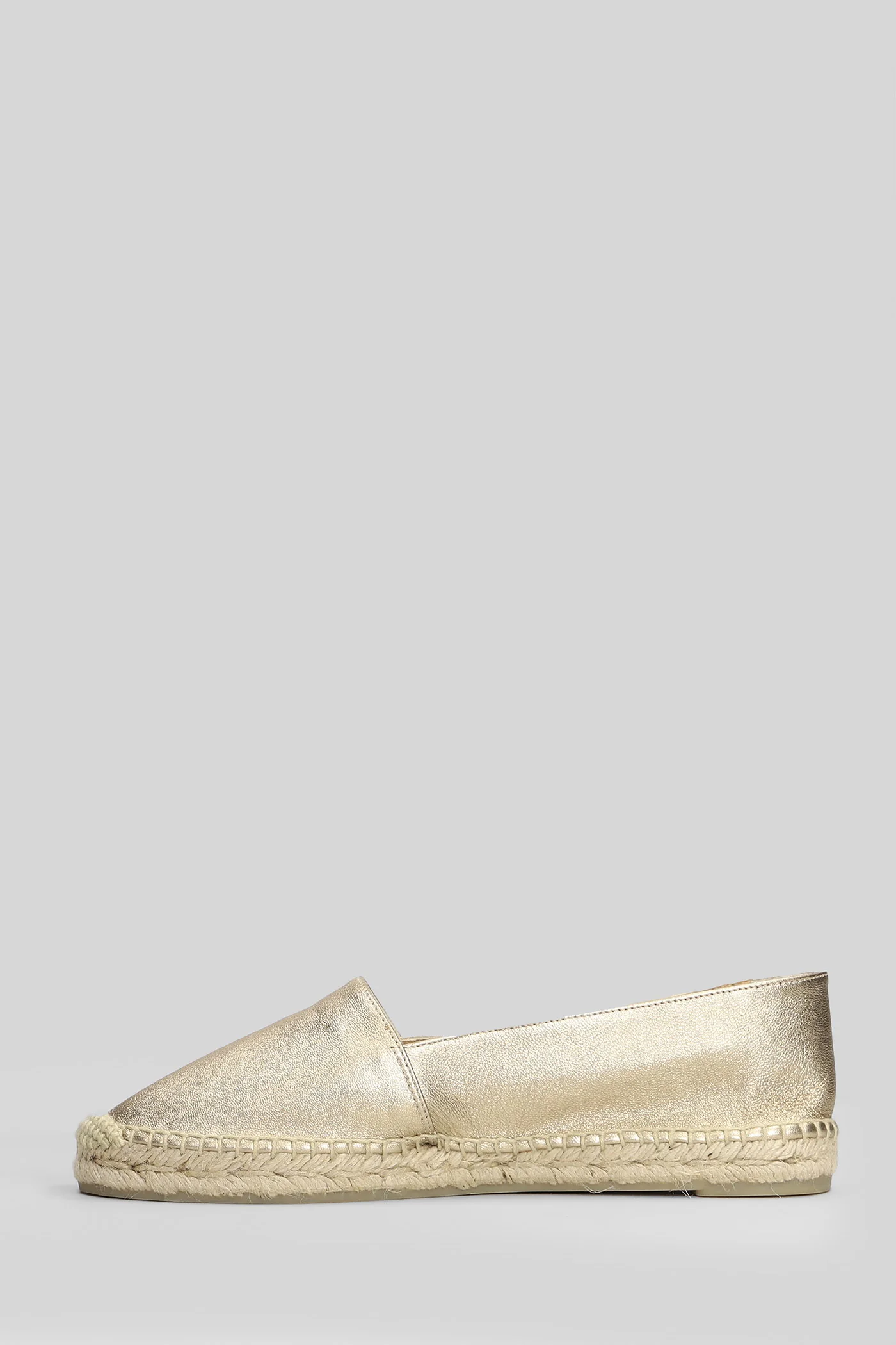 Kenda-118 Espadrilles in gold leather - Image 3