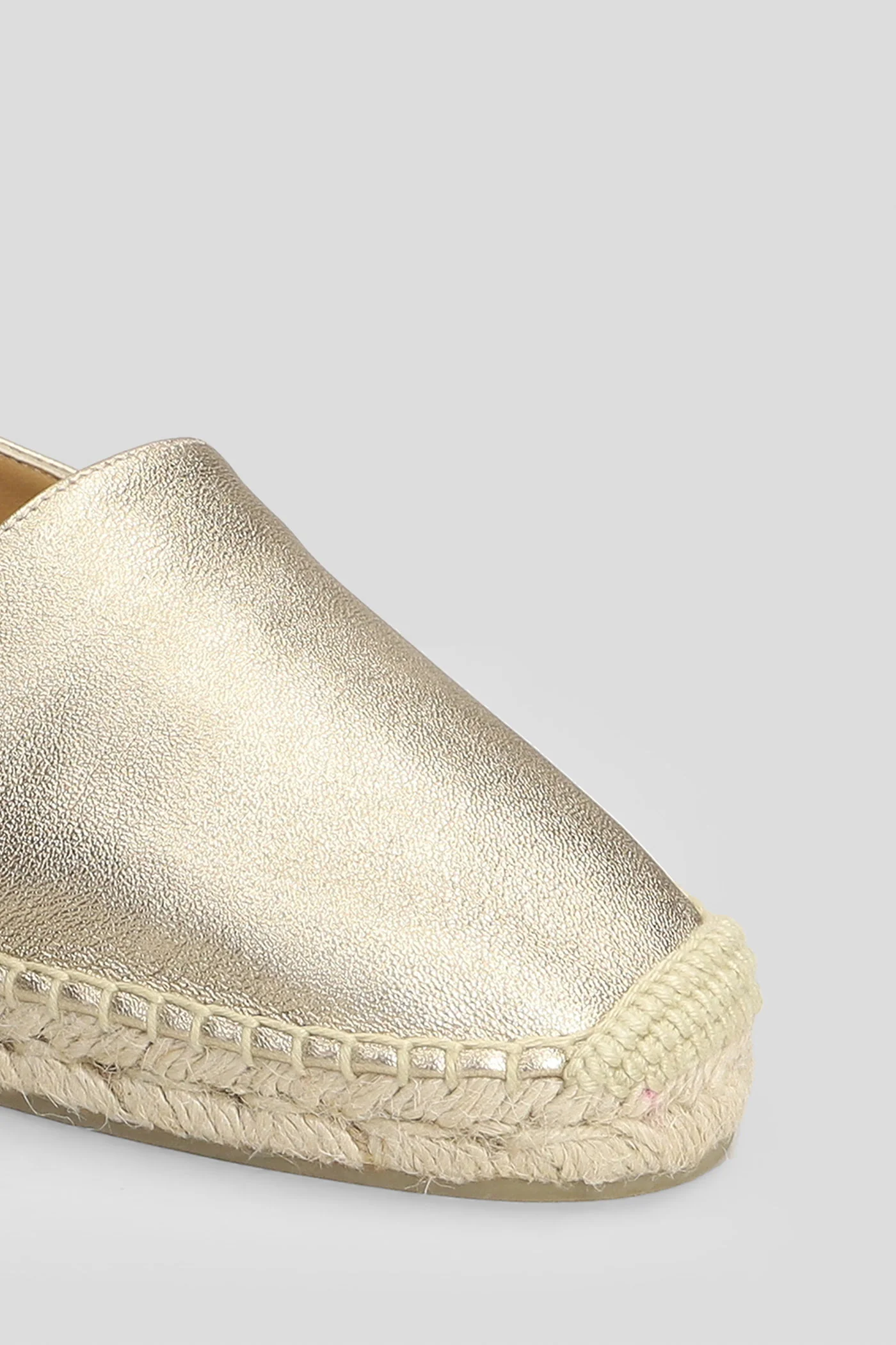 Kenda-118 Espadrilles in gold leather - Image 5