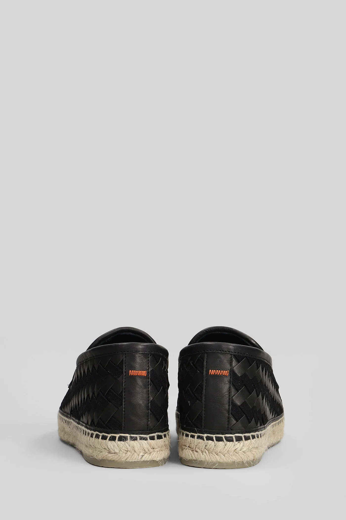 Noa-286 Espadrilles in black leather - Image 4