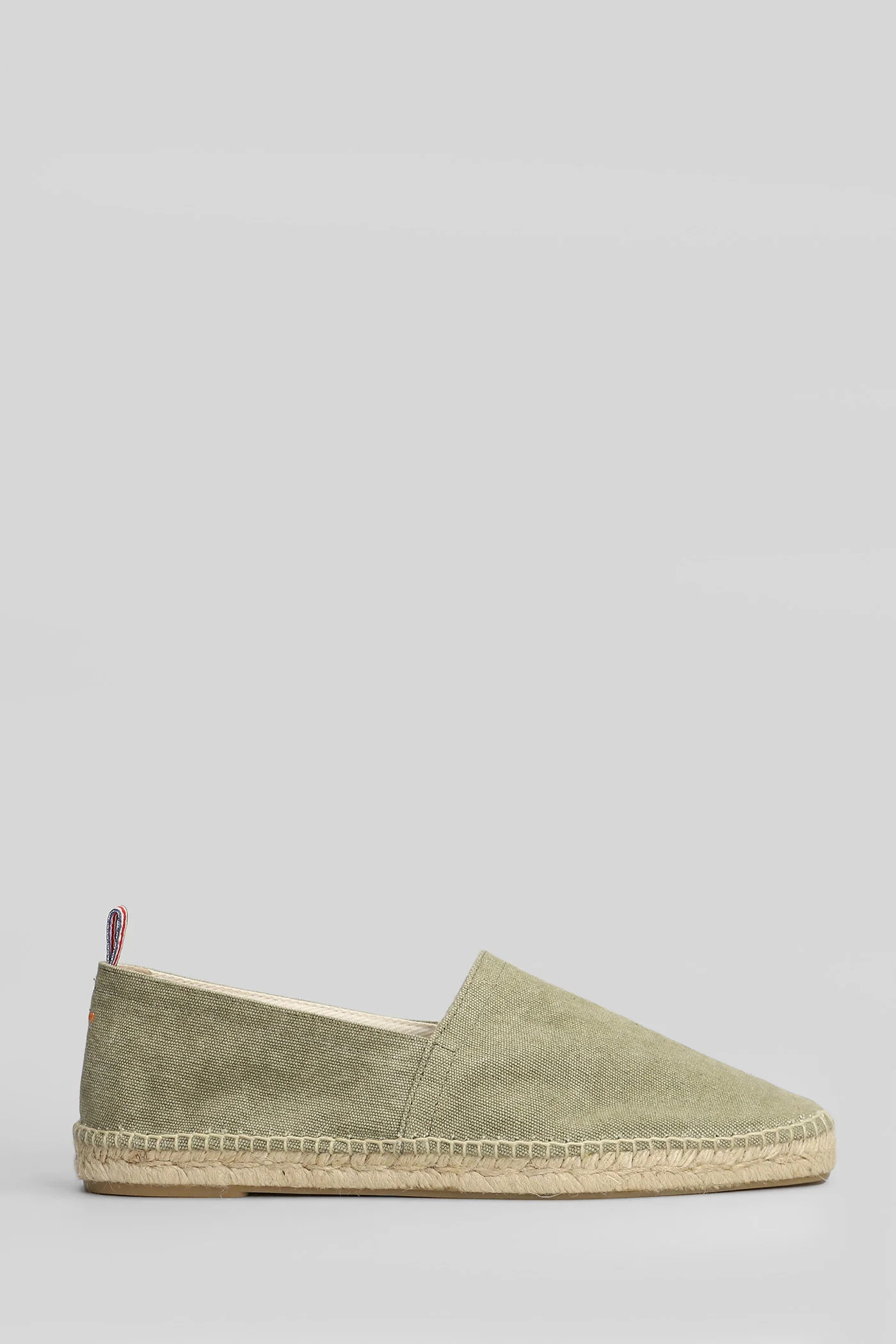 Pablo-002 Espadrilles in green canvas