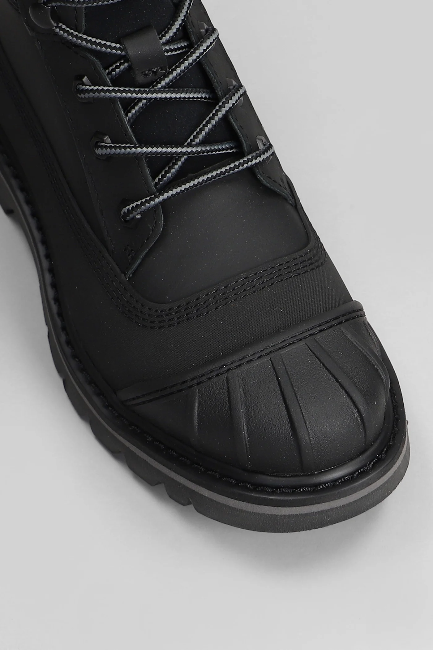 Colorado galosh wp Combat boots in black leather and fabric - Image 5
