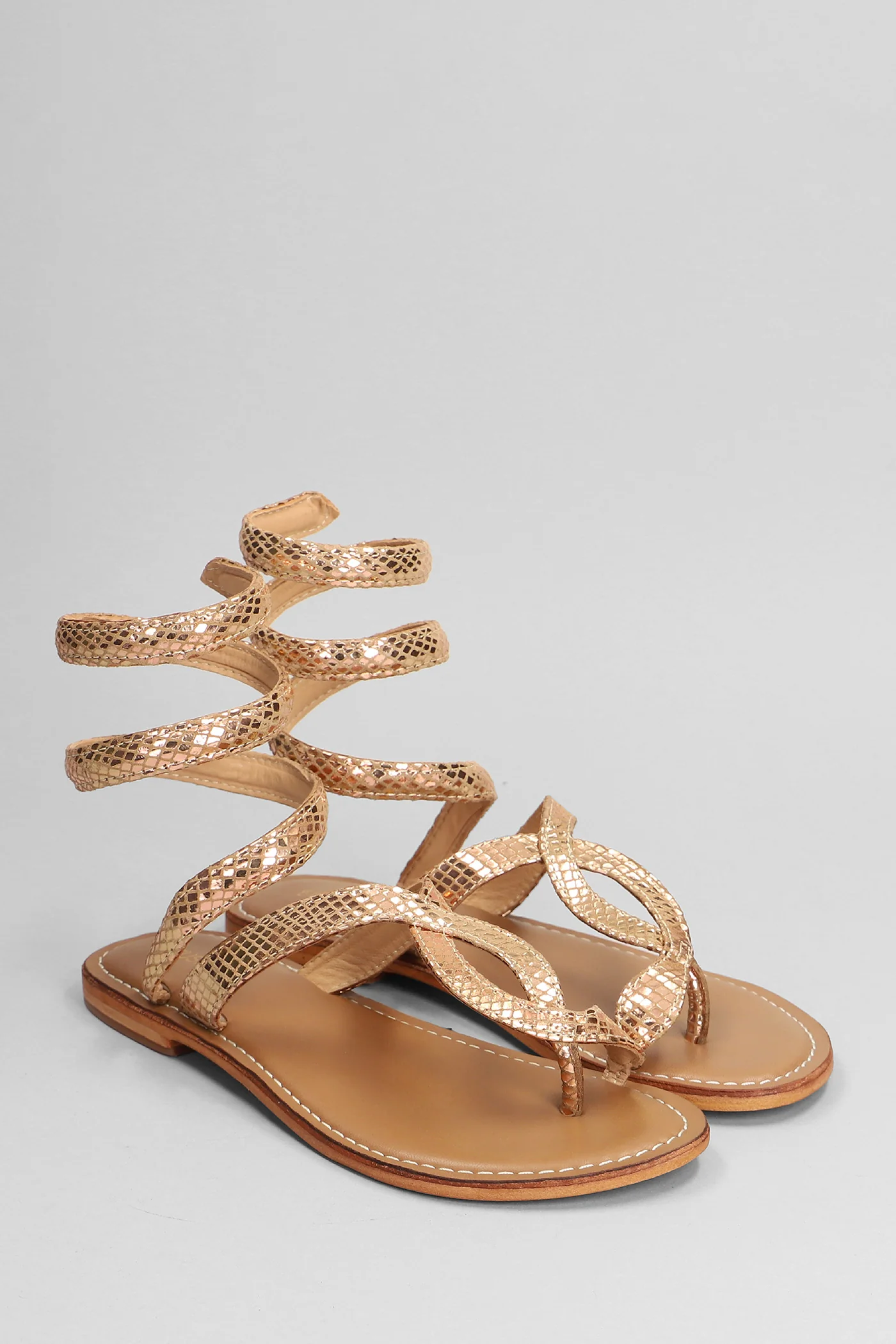 Flats in copper leather - Image 2