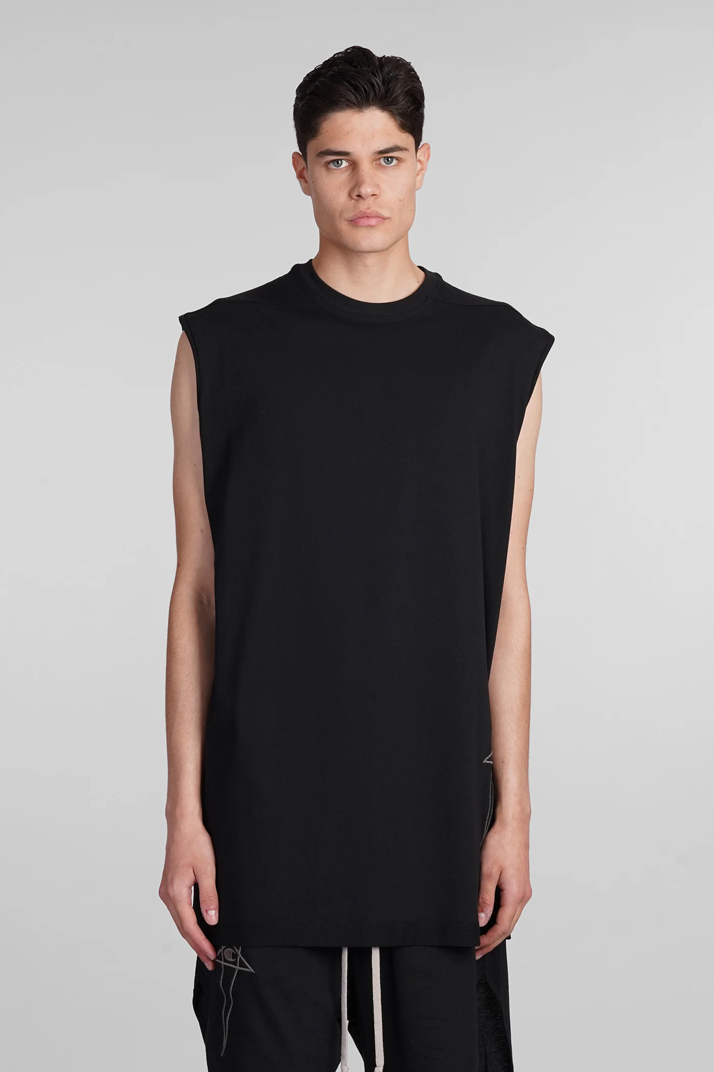 Tarp t tank Top in black cotton