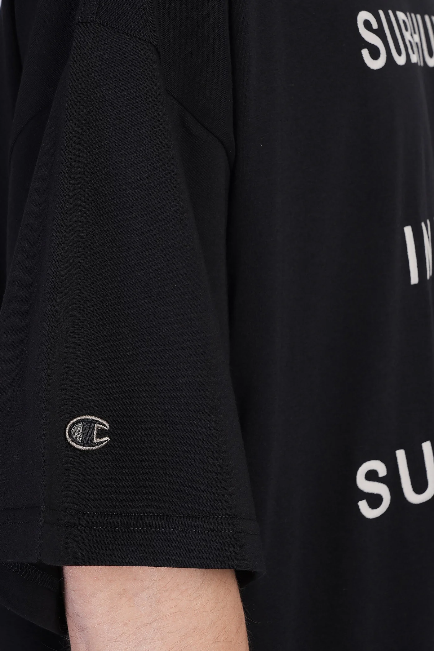 Tommy t T-Shirt in black cotton - Image 5