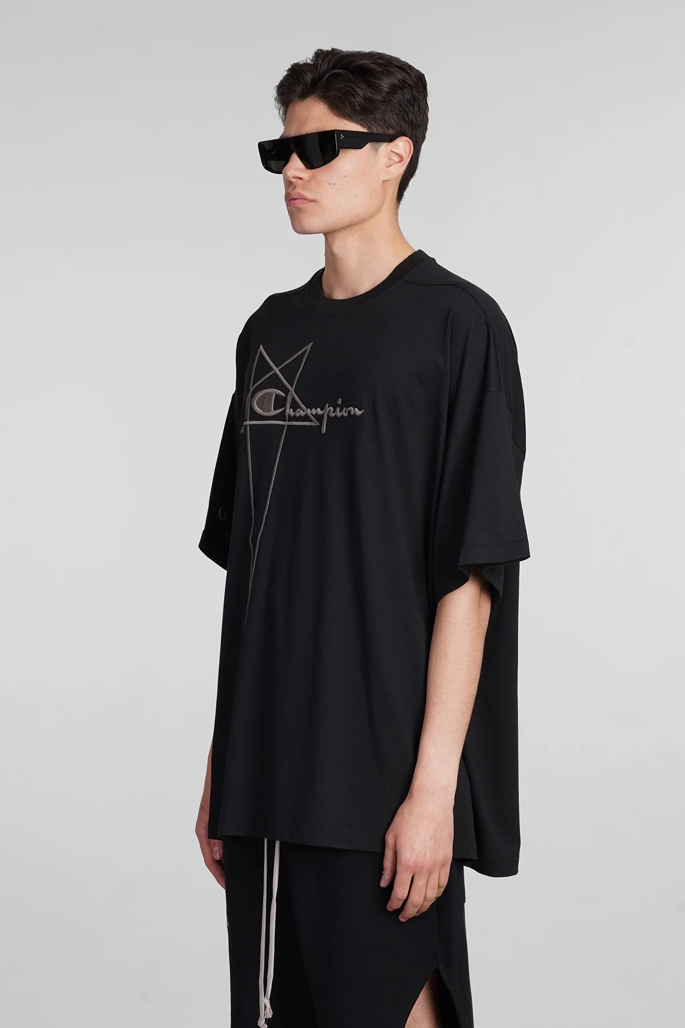 Tommy t T-Shirt in black cotton - Image 4