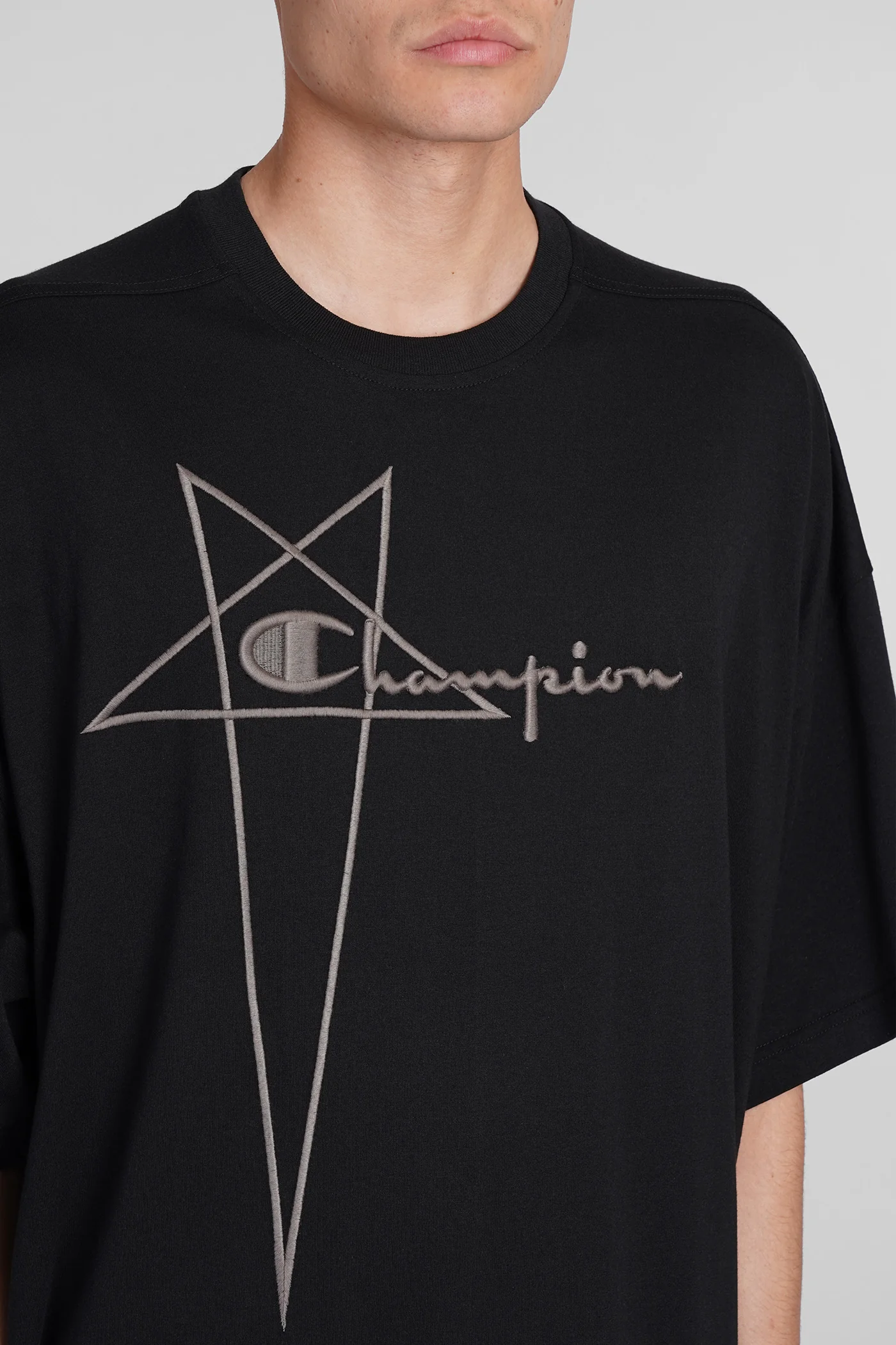 Tommy t T-Shirt in black cotton - Image 5