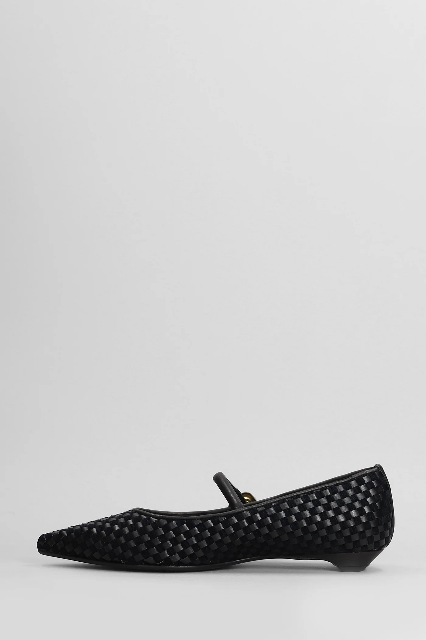 Ballet flats in black leather - Image 3
