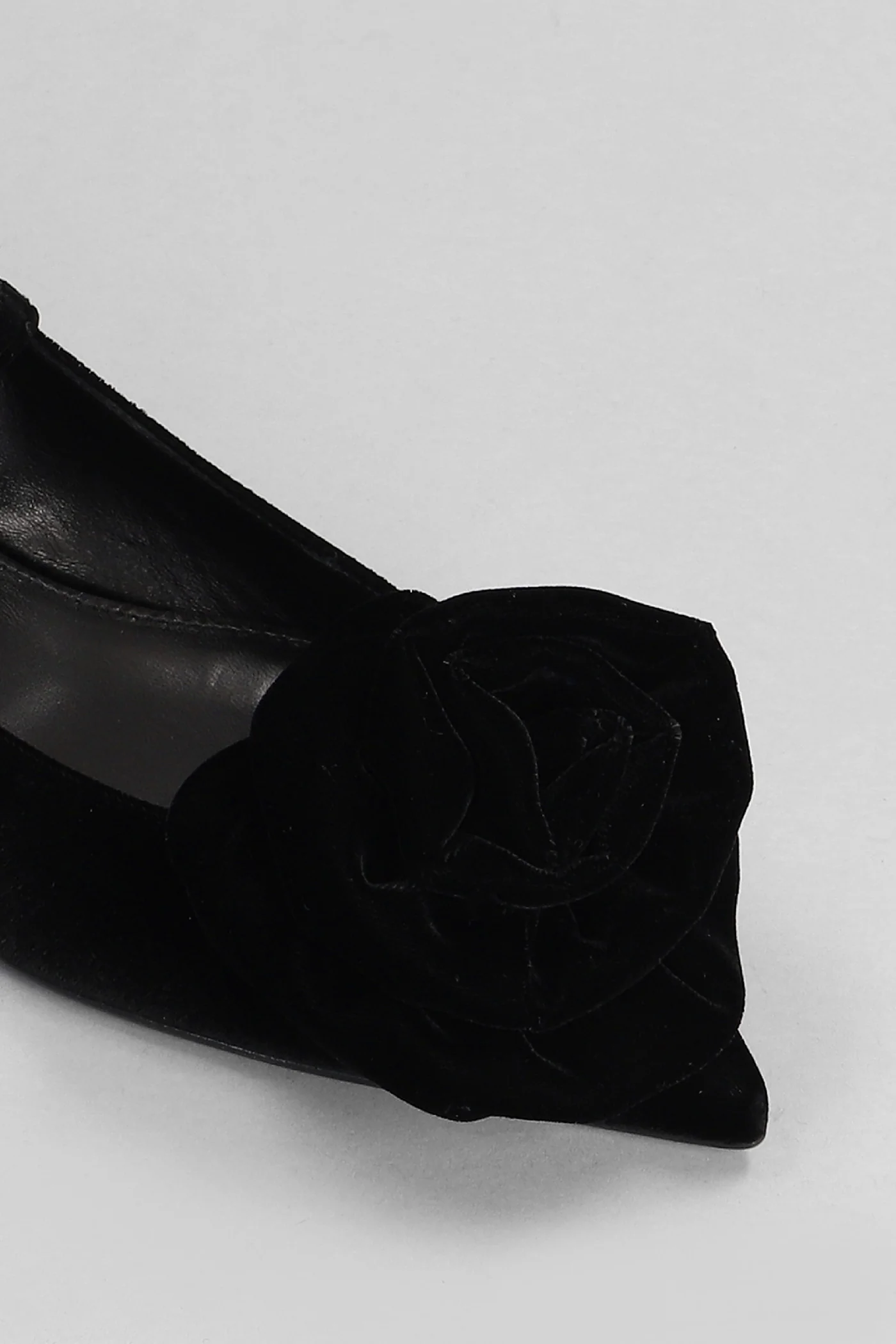 Ballet flats in black velvet - Image 5