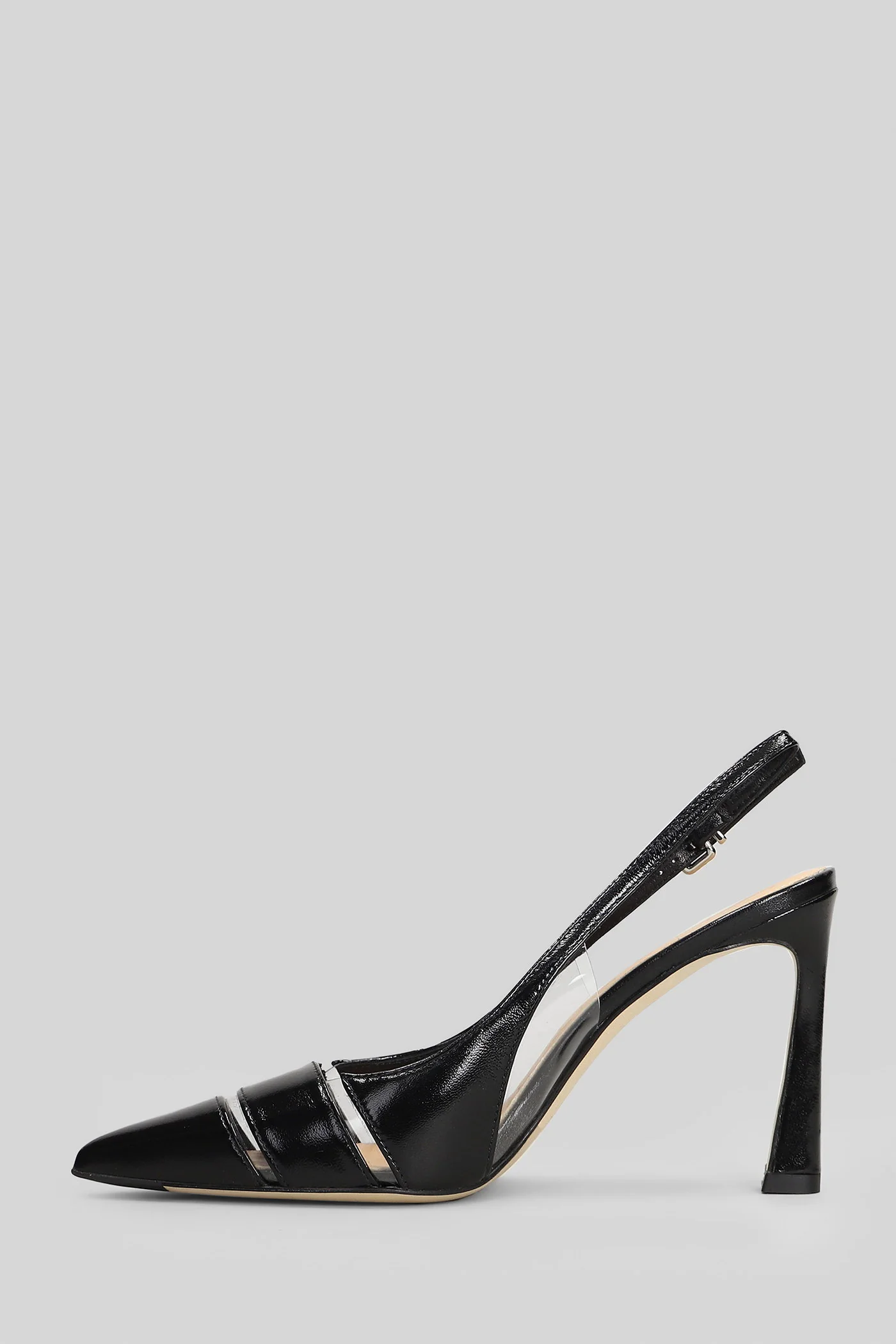 Pumps in black leather - Image 3