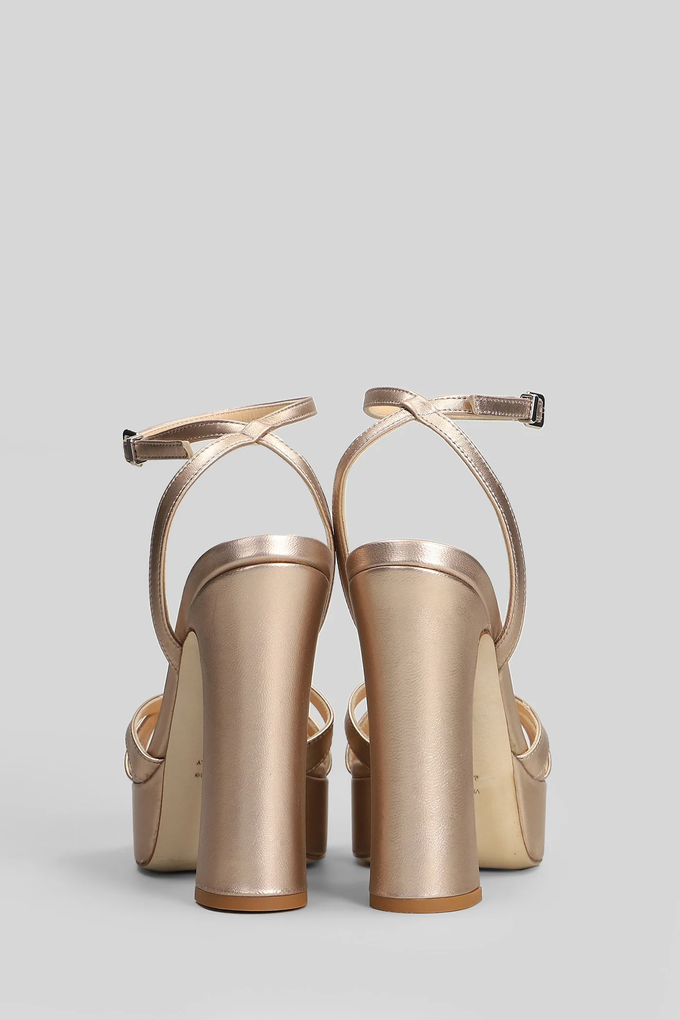Sandals in copper leather - Image 4