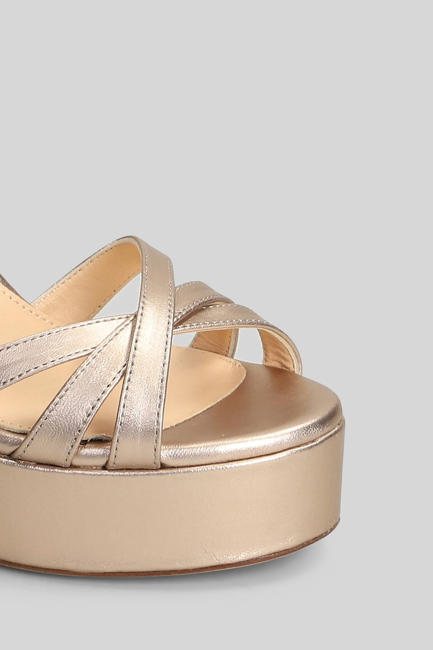 Sandals in copper leather - Image 5
