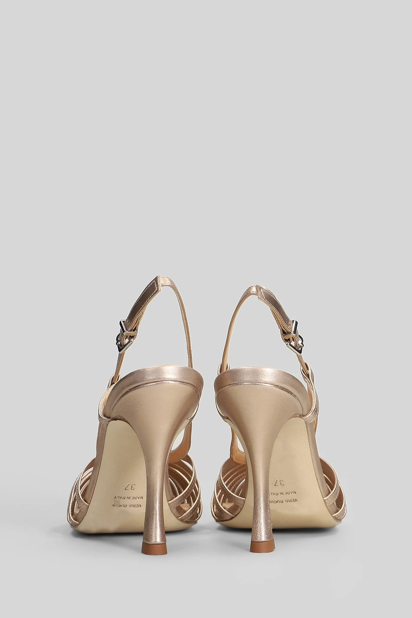 Sandals in copper leather - Image 4
