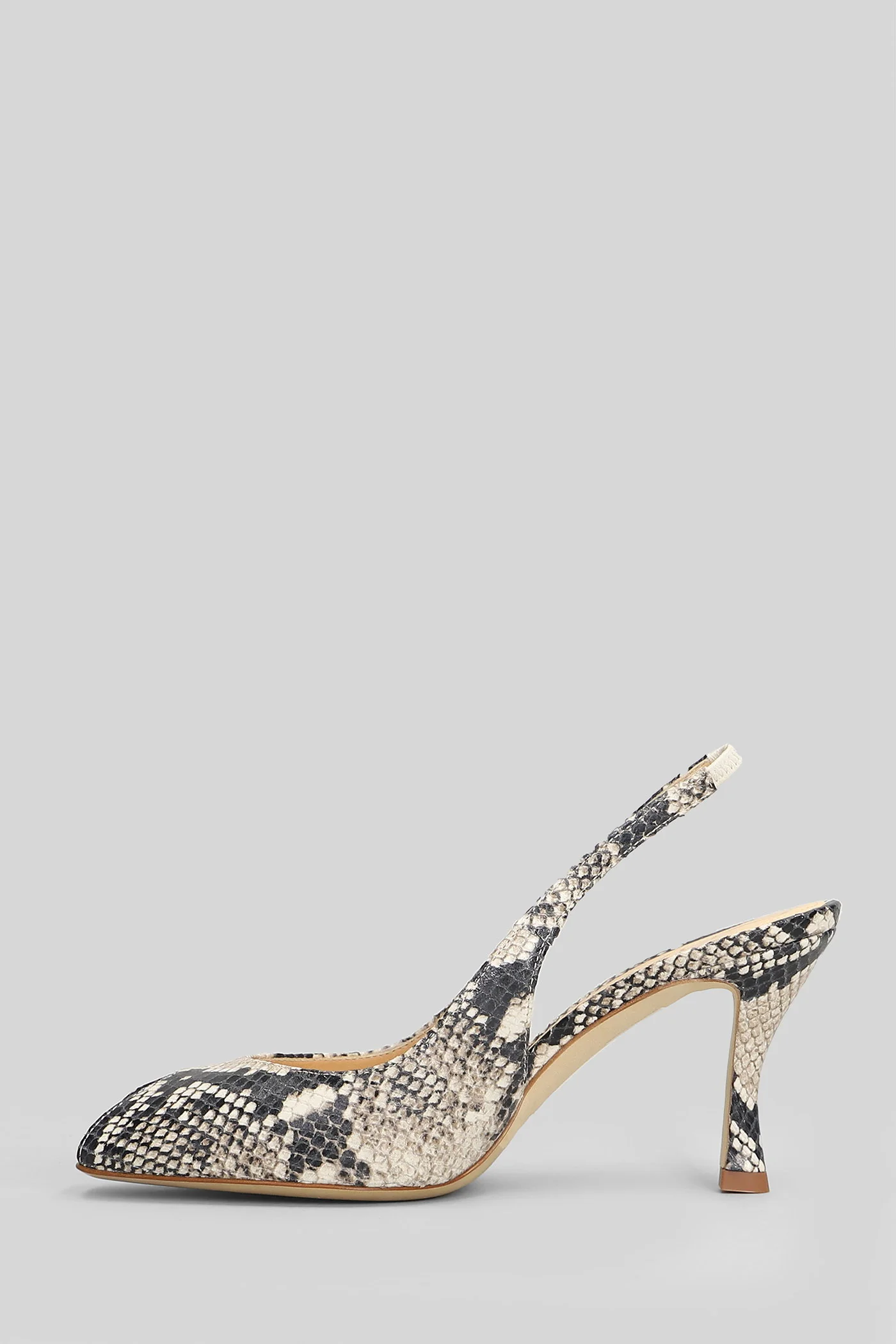 Sandals in python print leather - Image 3
