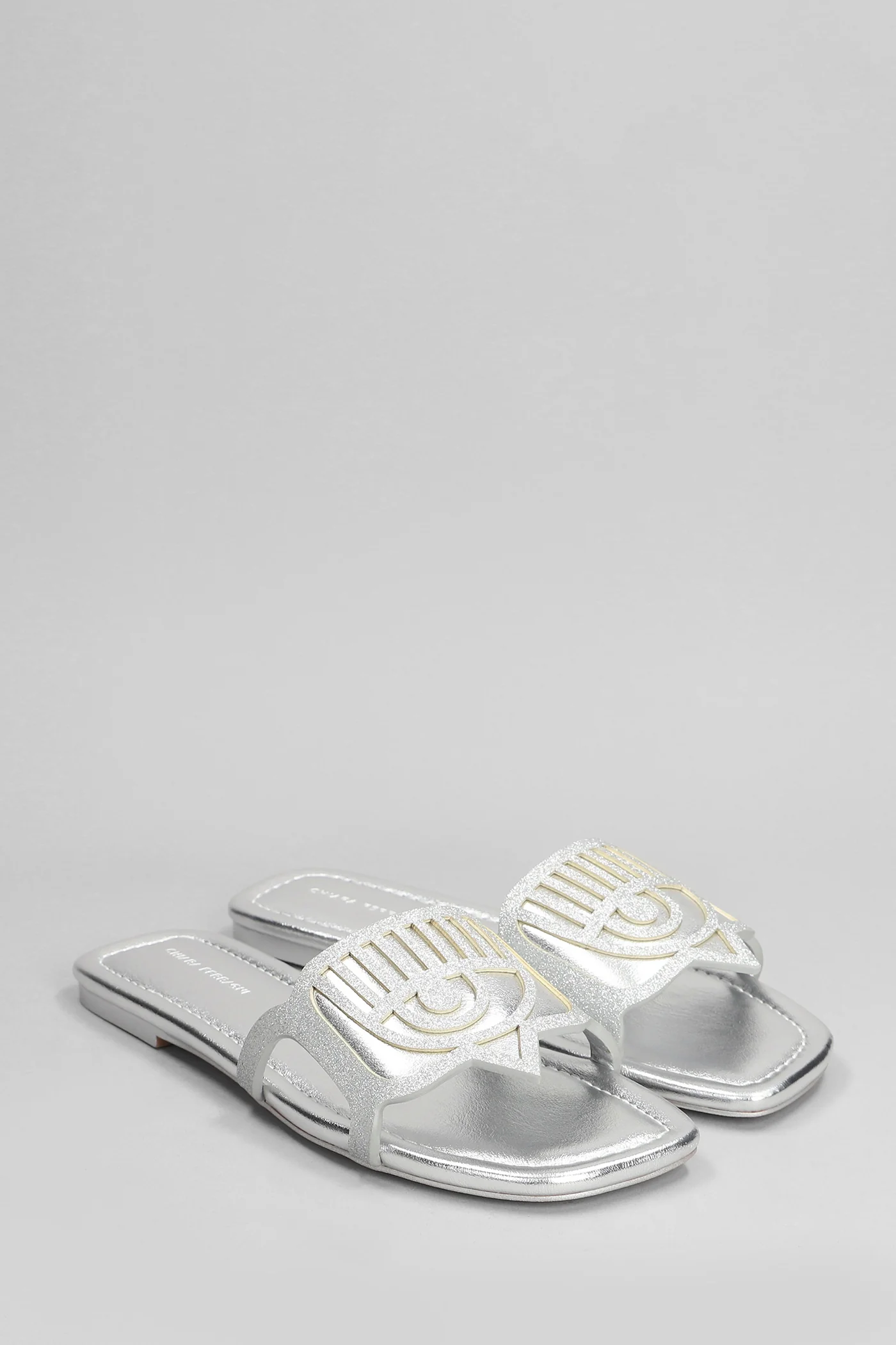 Penelope Flats in silver glitter - Image 2
