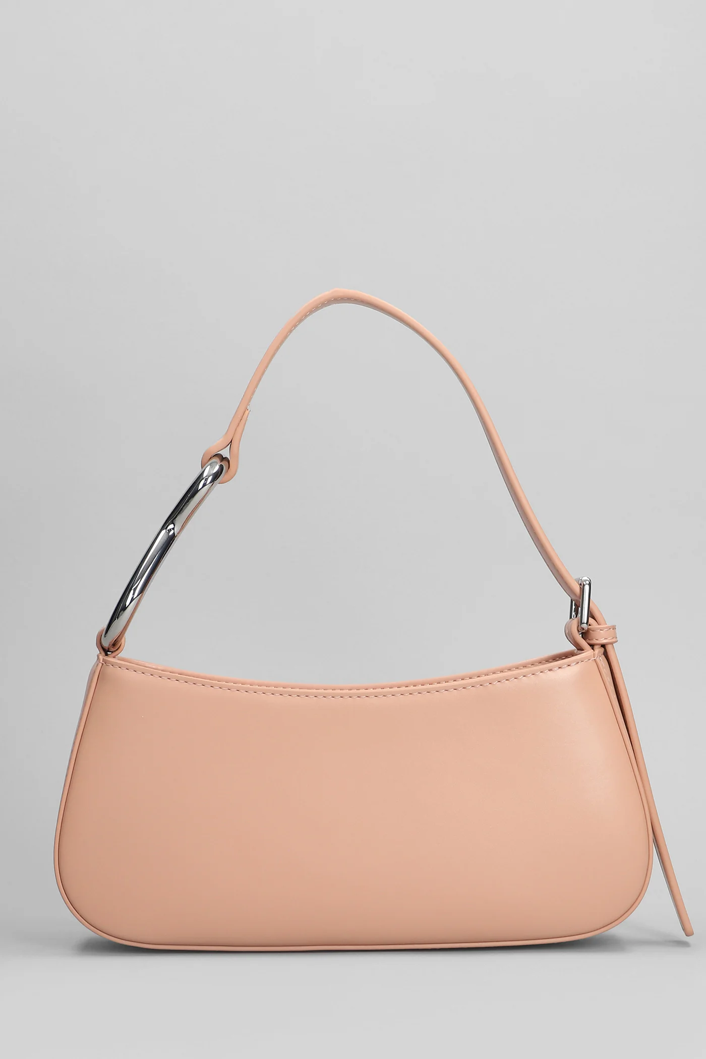 Shoulder bag in powder faux leather - Image 3