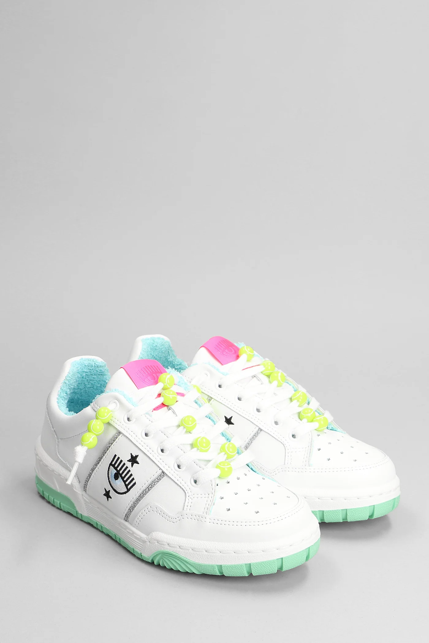 Sneakers in white leather - Image 2