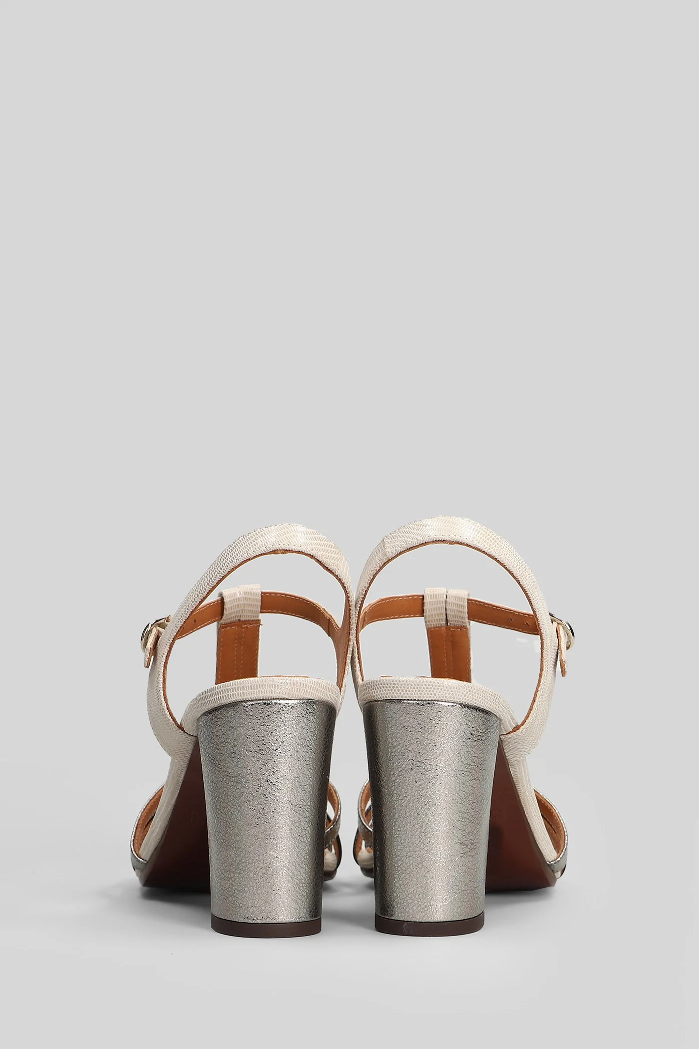 Babi Sandals in beige leather - Image 4