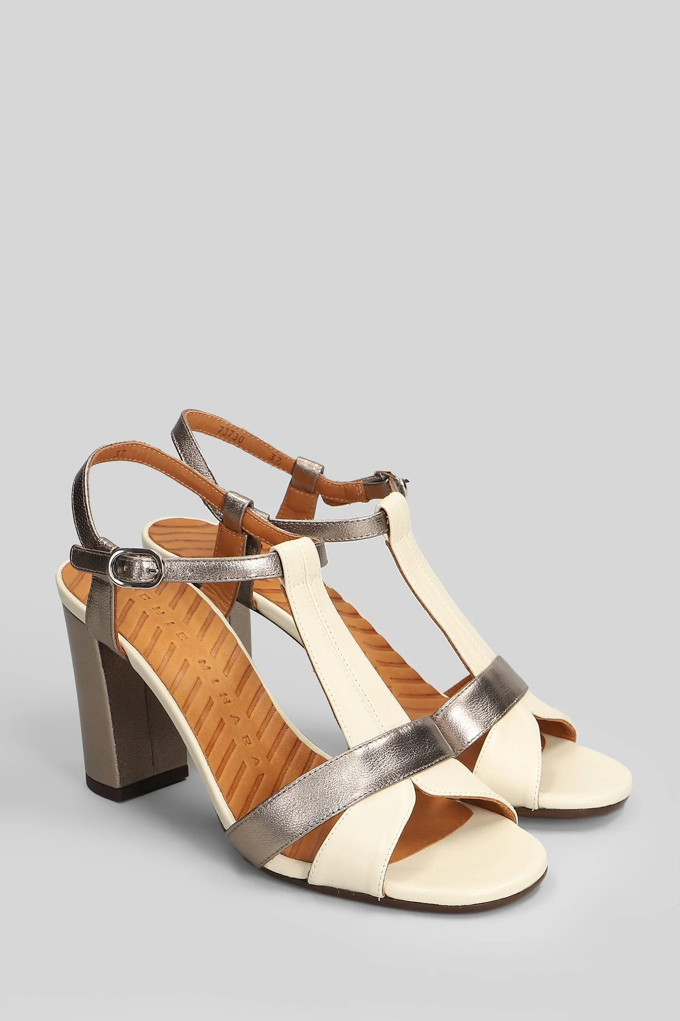 Bafrica Sandals in beige leather - Image 2