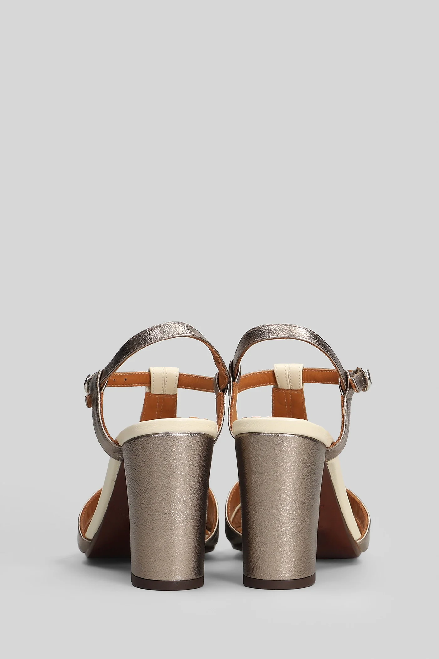 Bafrica Sandals in beige leather - Image 4