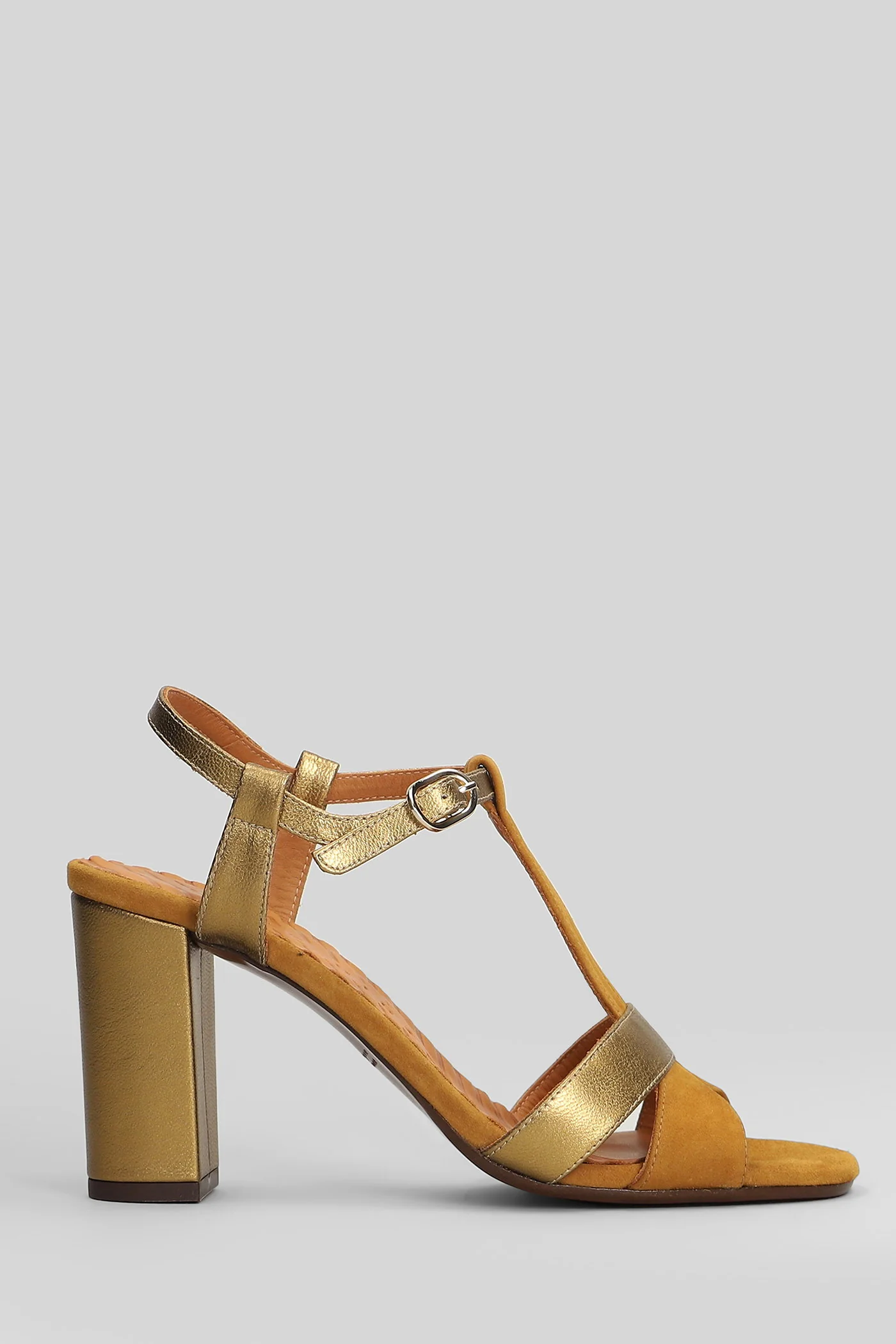 Bafrica Sandals in bronze suede and leather