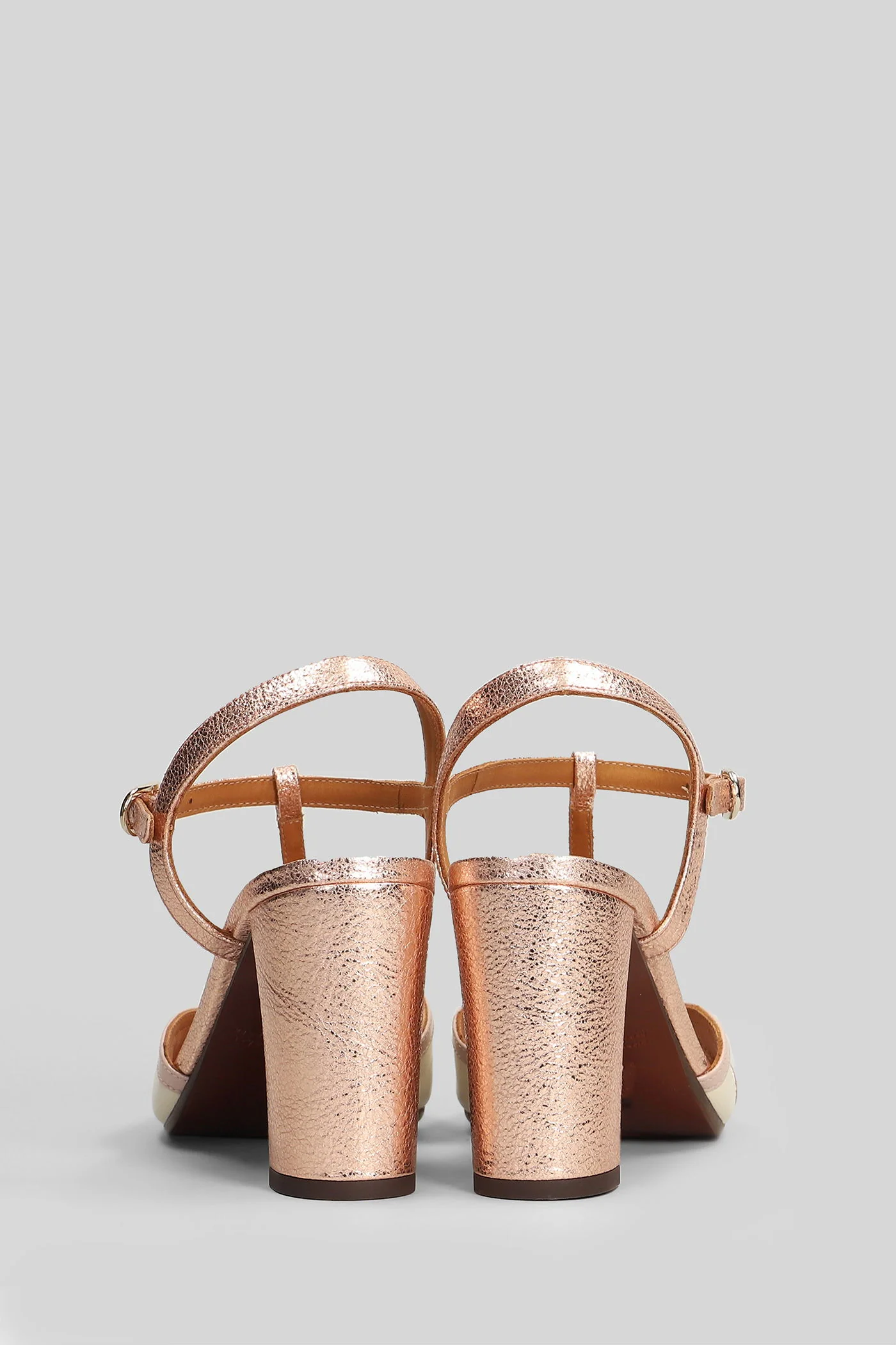 Bejo Sandals in rose-pink leather - Image 4