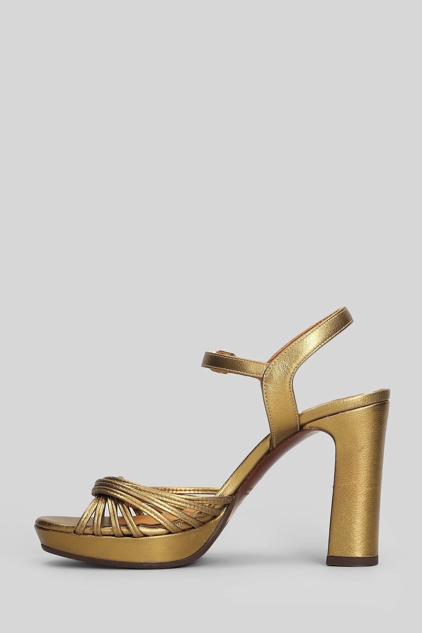 Caneti Sandals in bronze leather - Image 3