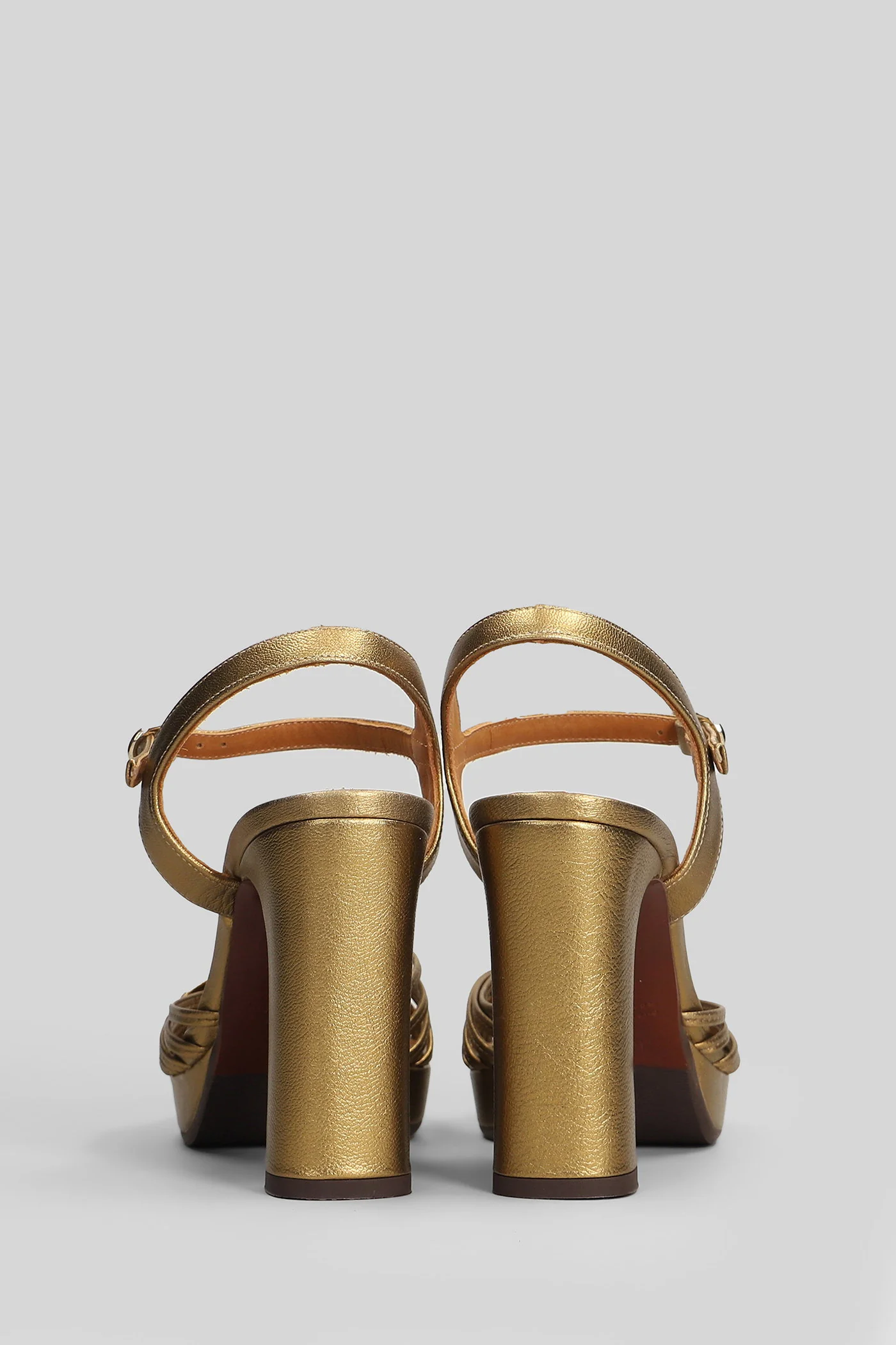 Caneti Sandals in bronze leather - Image 4