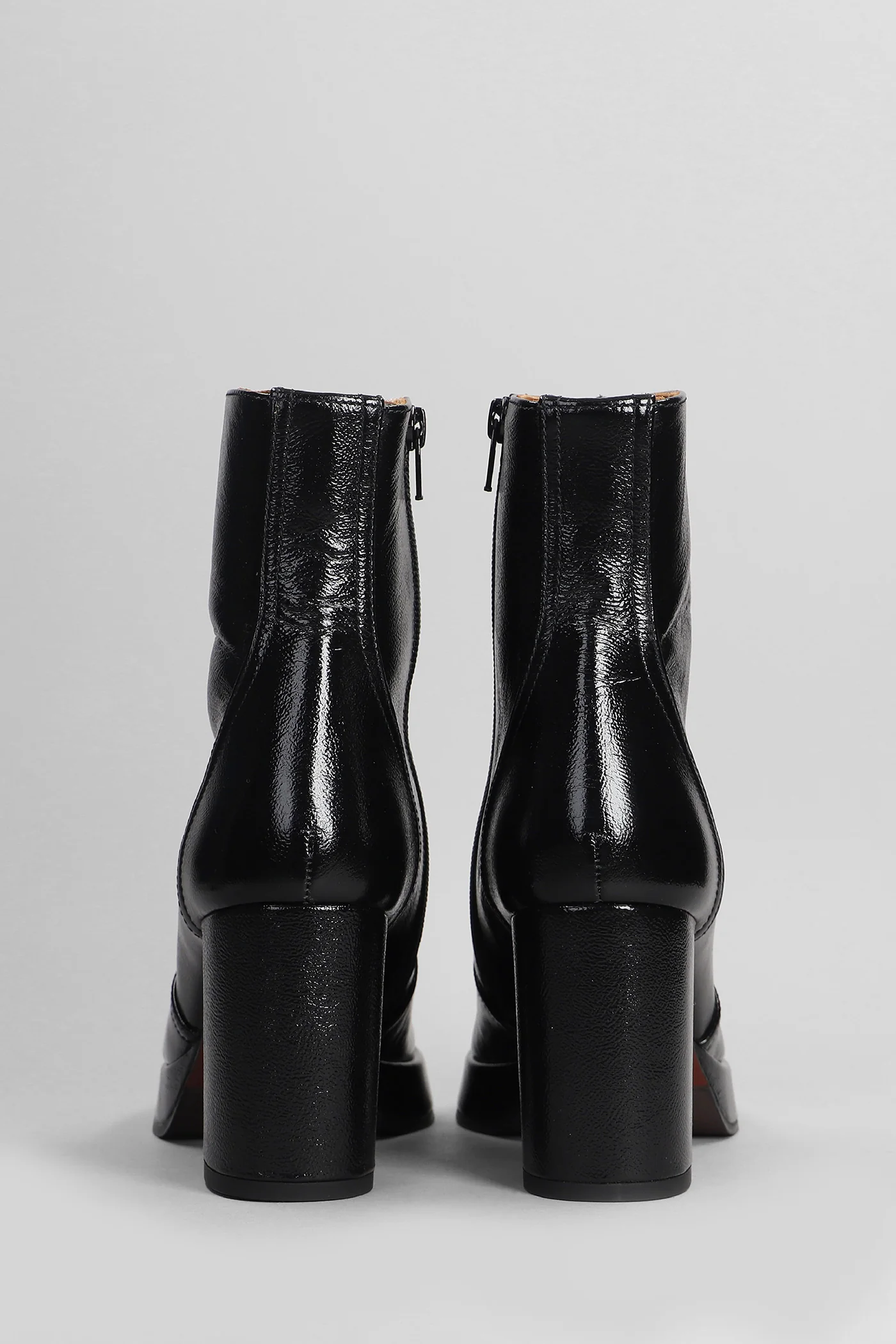 Fentu 45 High heels Ankle boots in black leather - Image 4