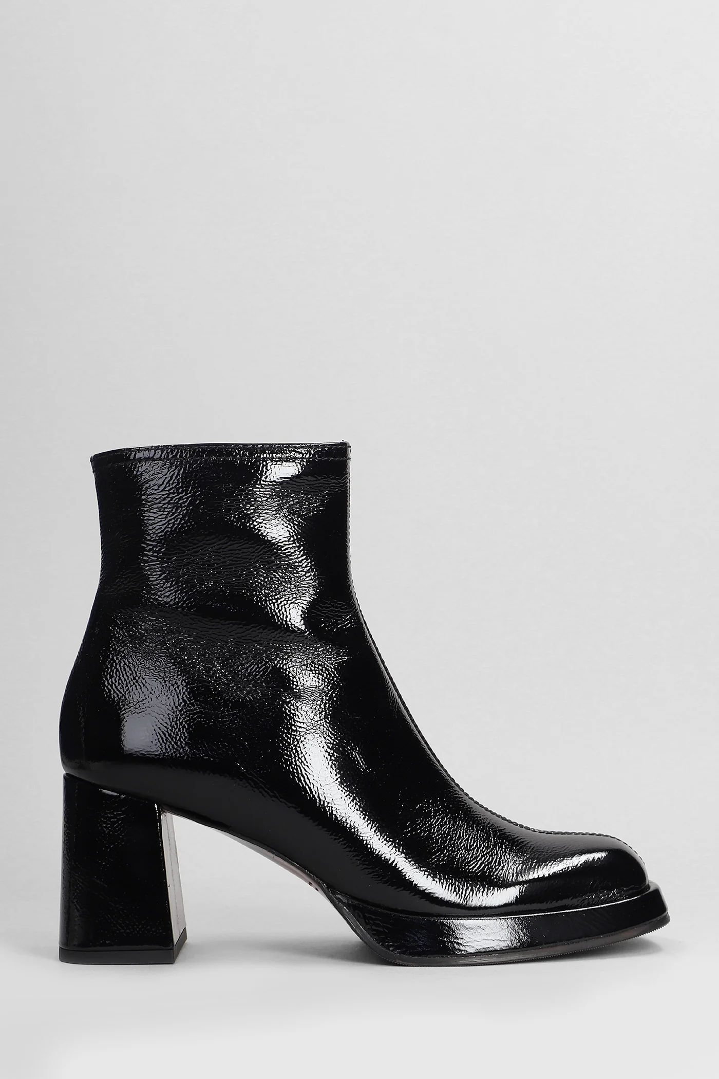 Kentin High heels Ankle boots in black leather
