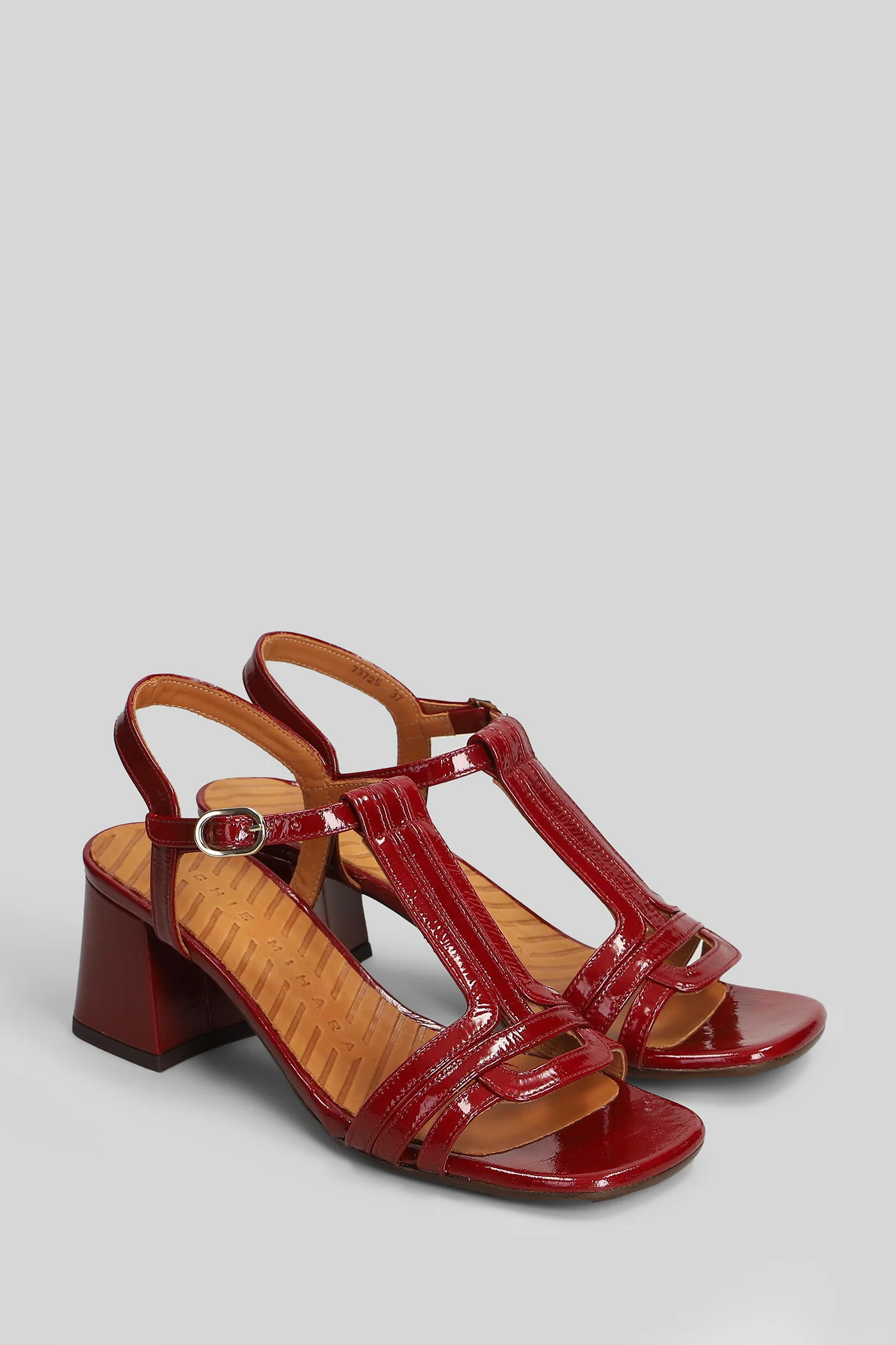Liluce Sandals in red leather - Image 2