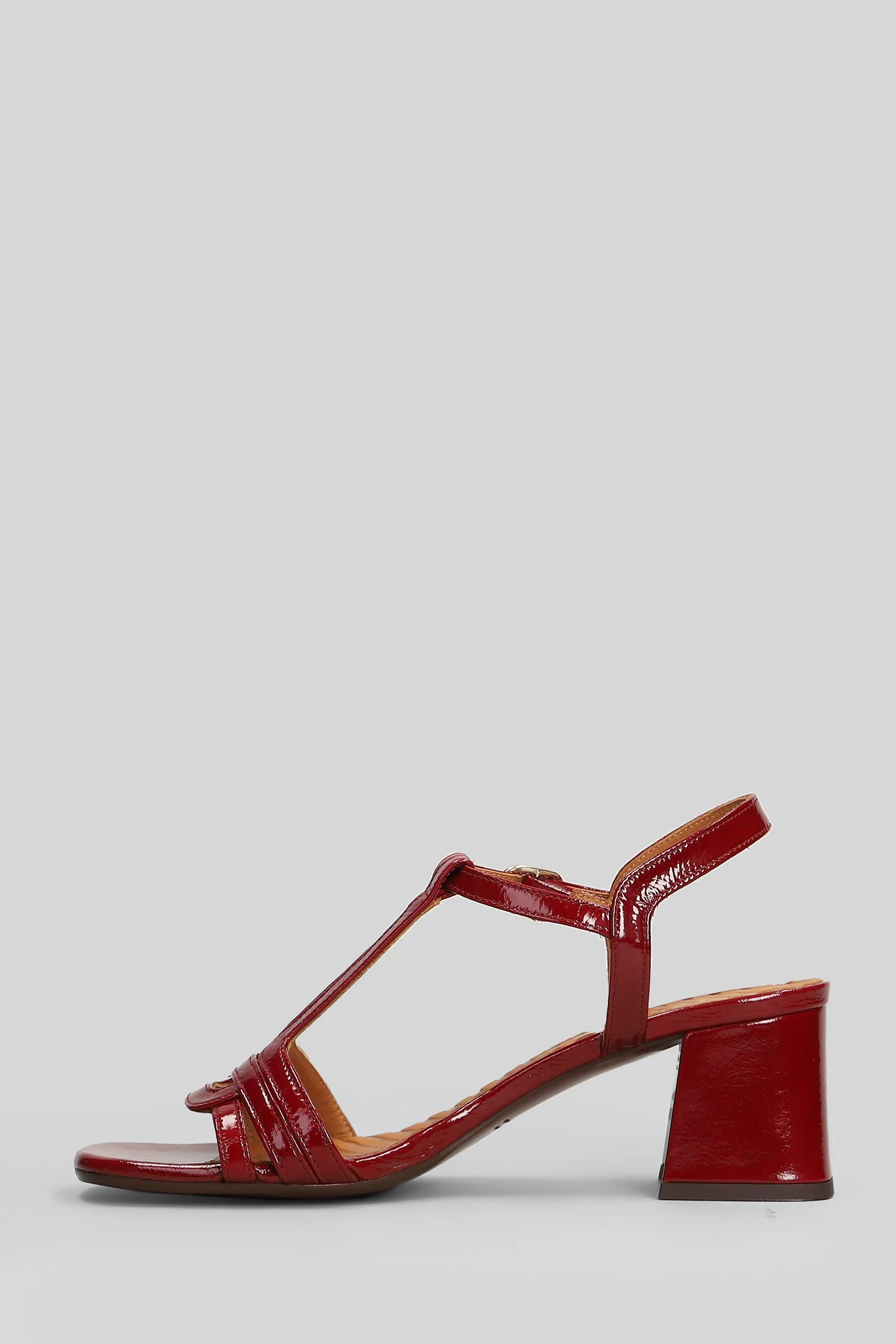 Liluce Sandals in red leather - Image 3