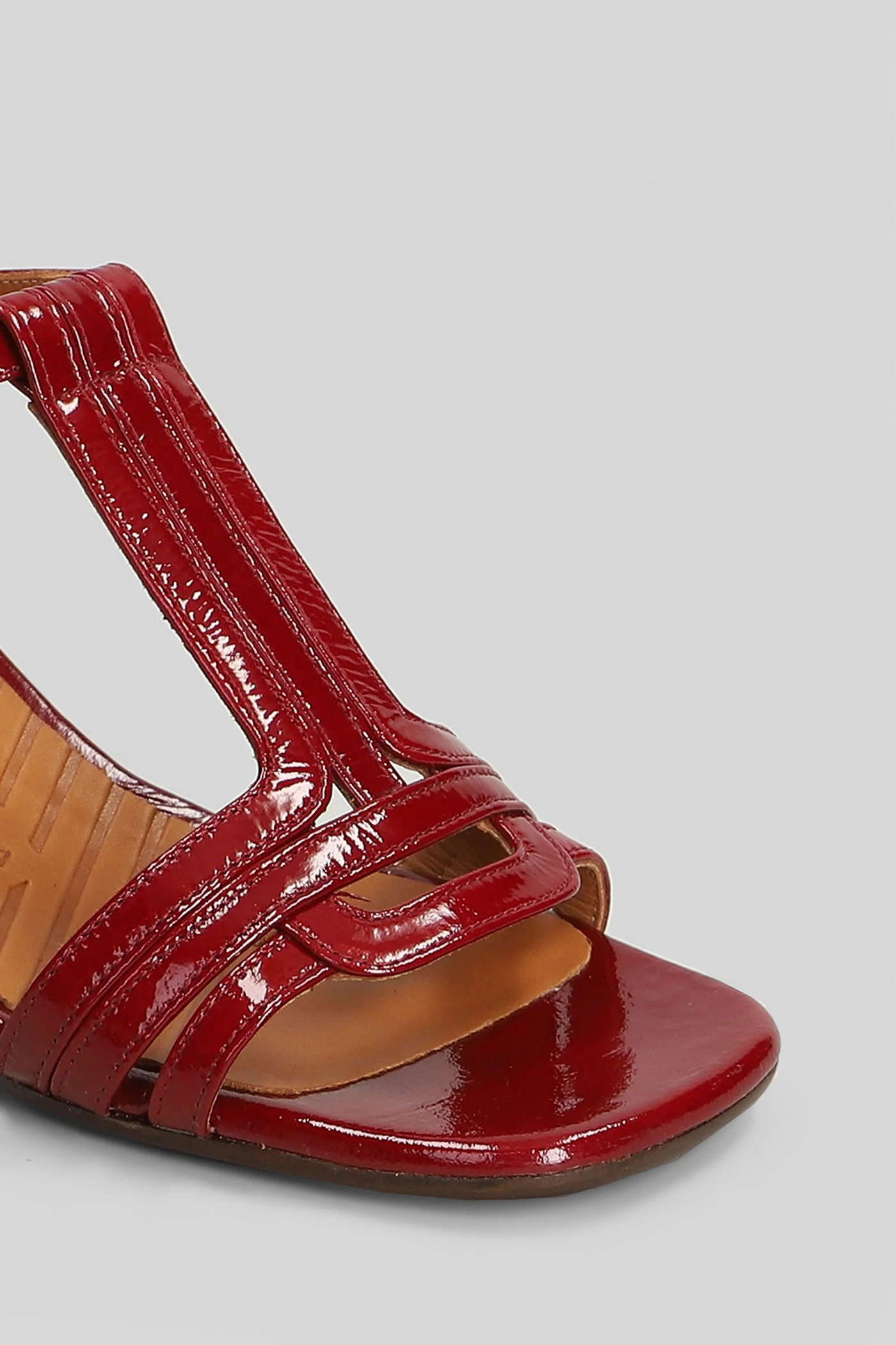 Liluce Sandals in red leather - Image 5