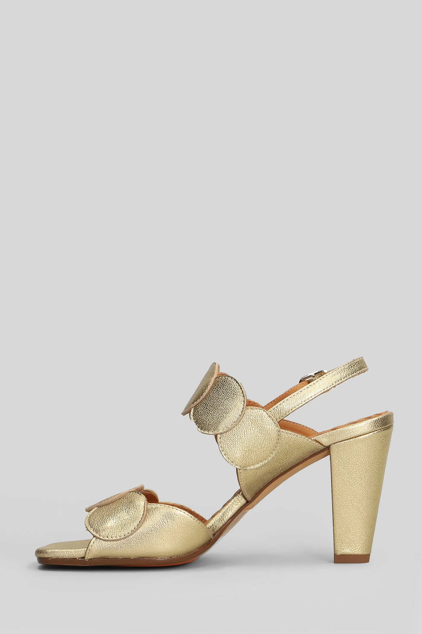 Lurana Sandals in platinum leather - Image 3