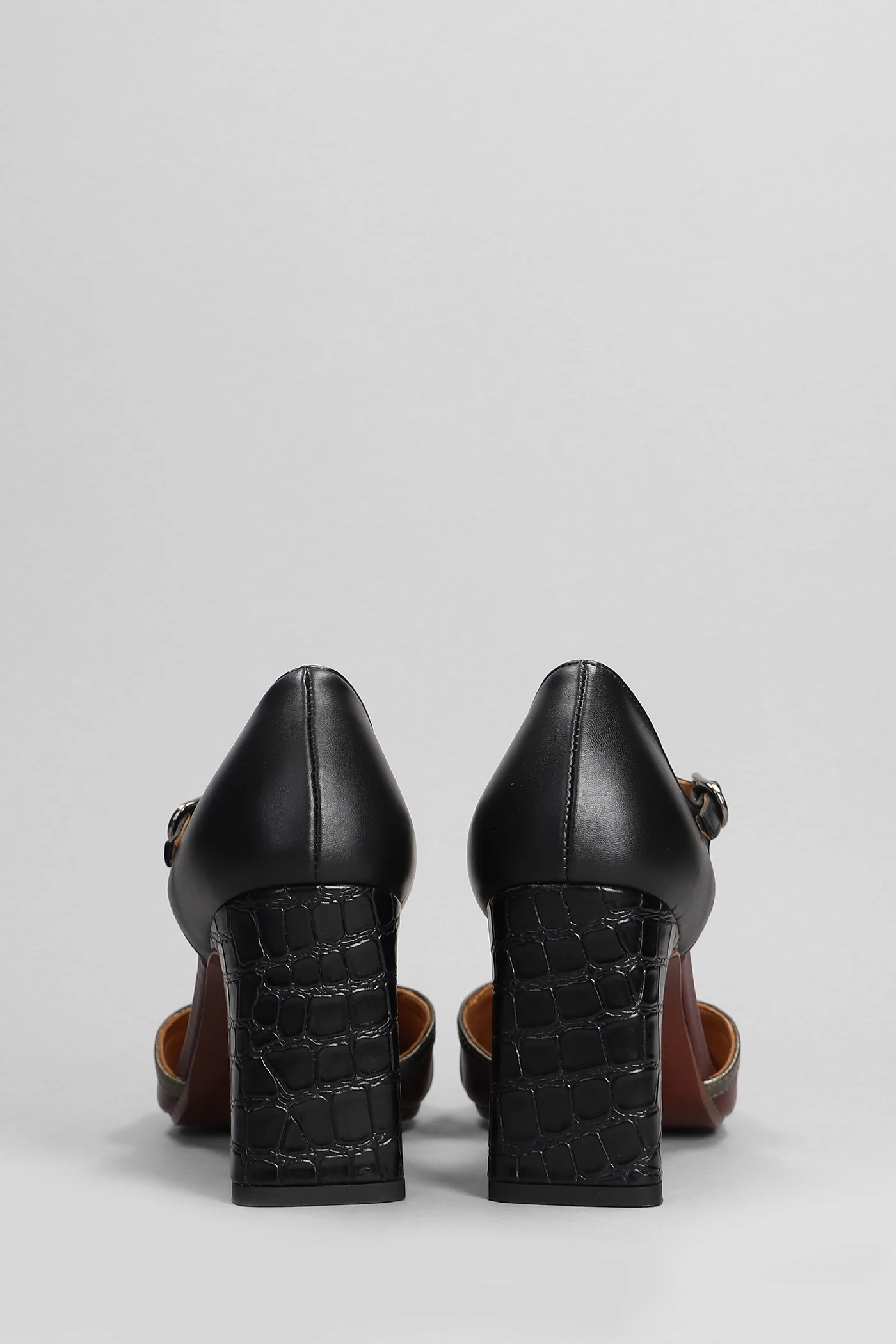 Mindel Pumps in black leather - Image 4