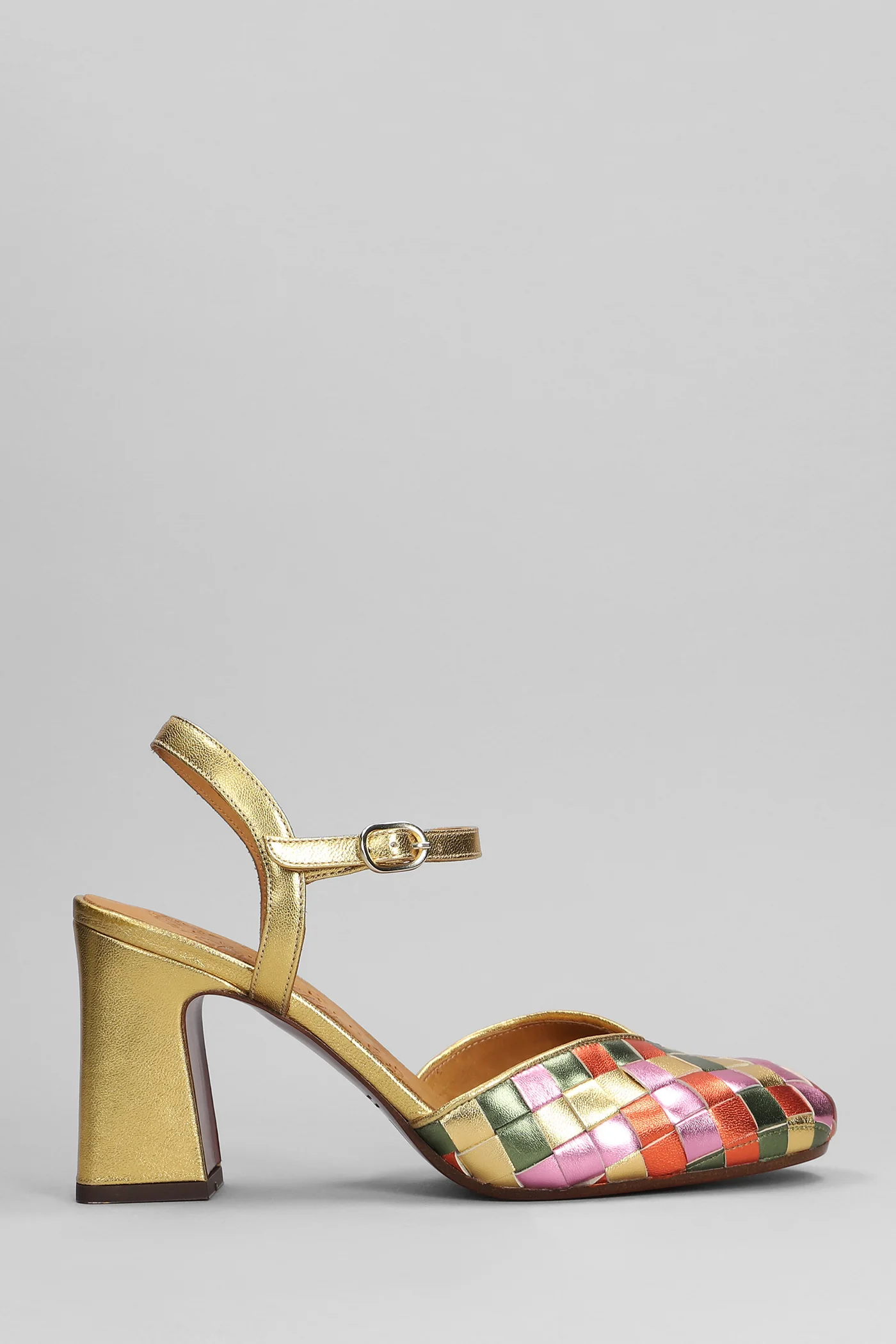 Mision Sandals in gold leather