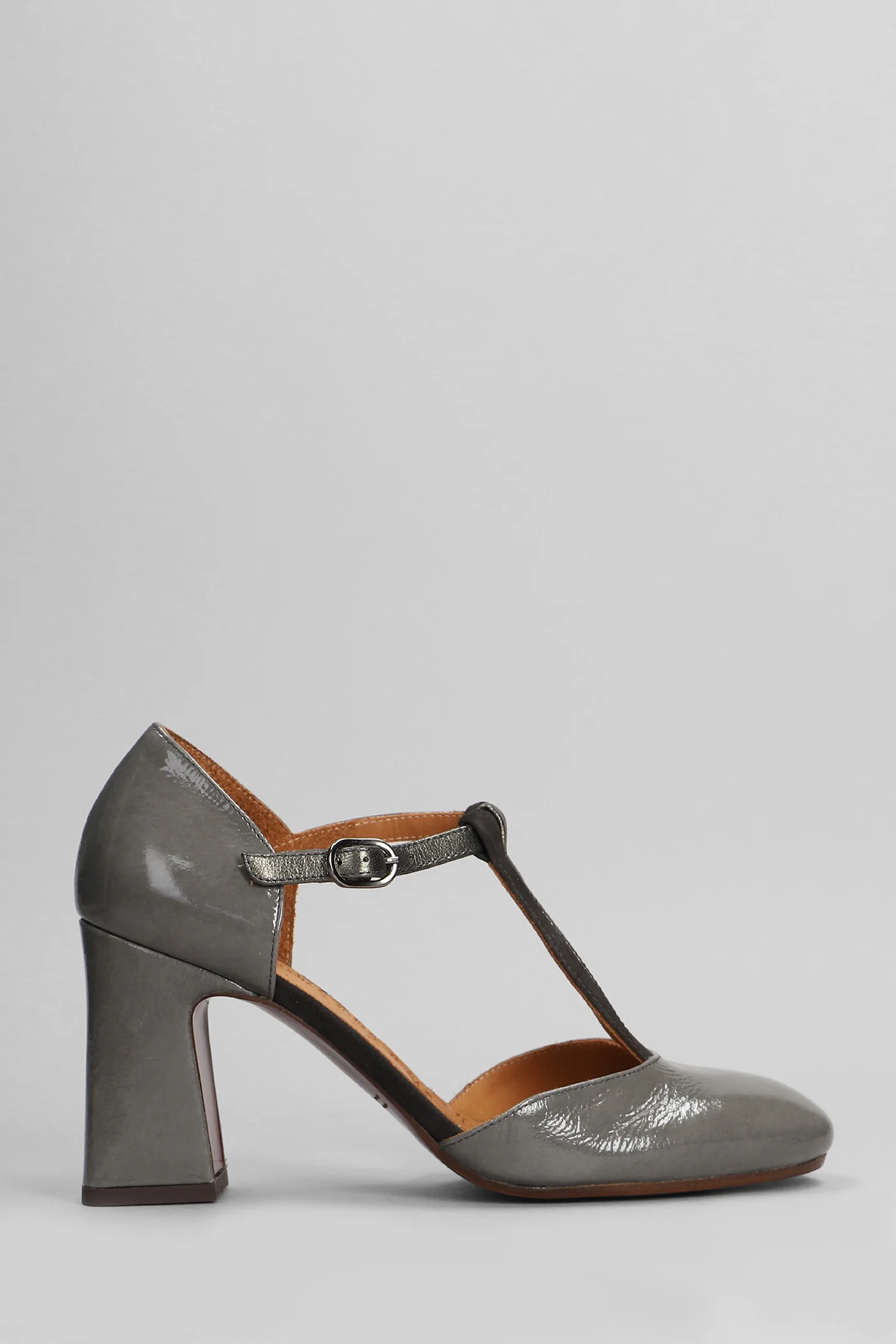 Misur Pumps in grey leather