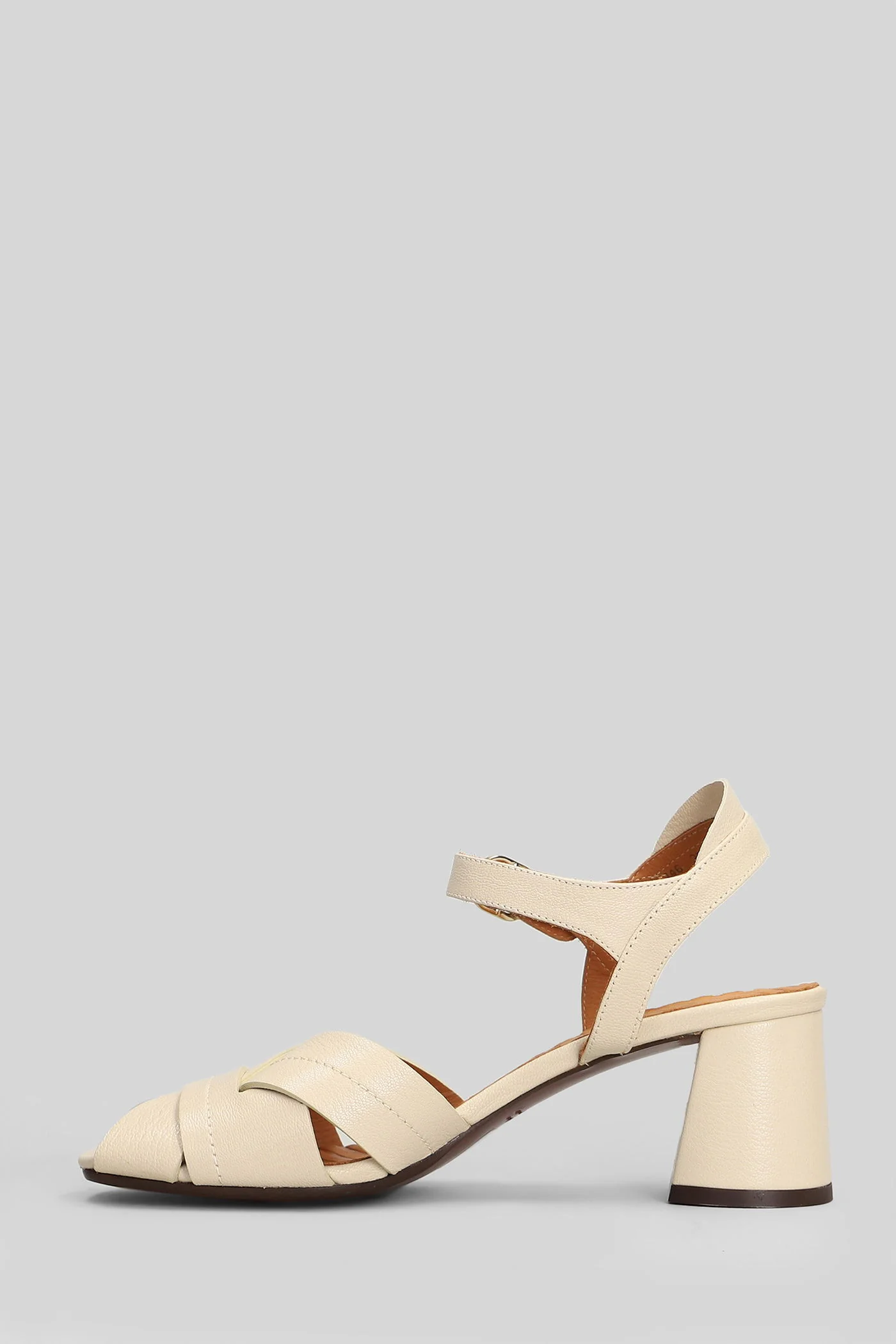 Rucina Sandals in beige leather - Image 3