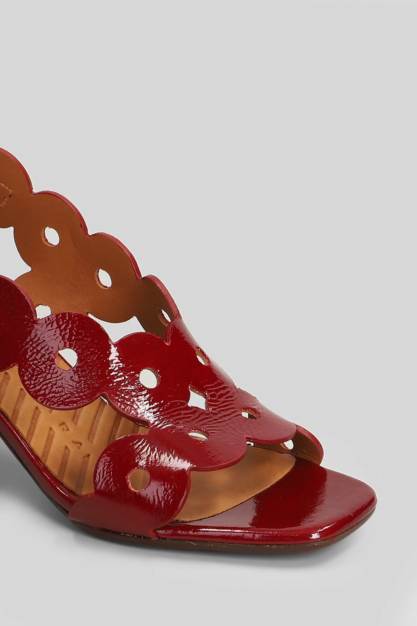 Ryed Sandals in red leather - Image 5
