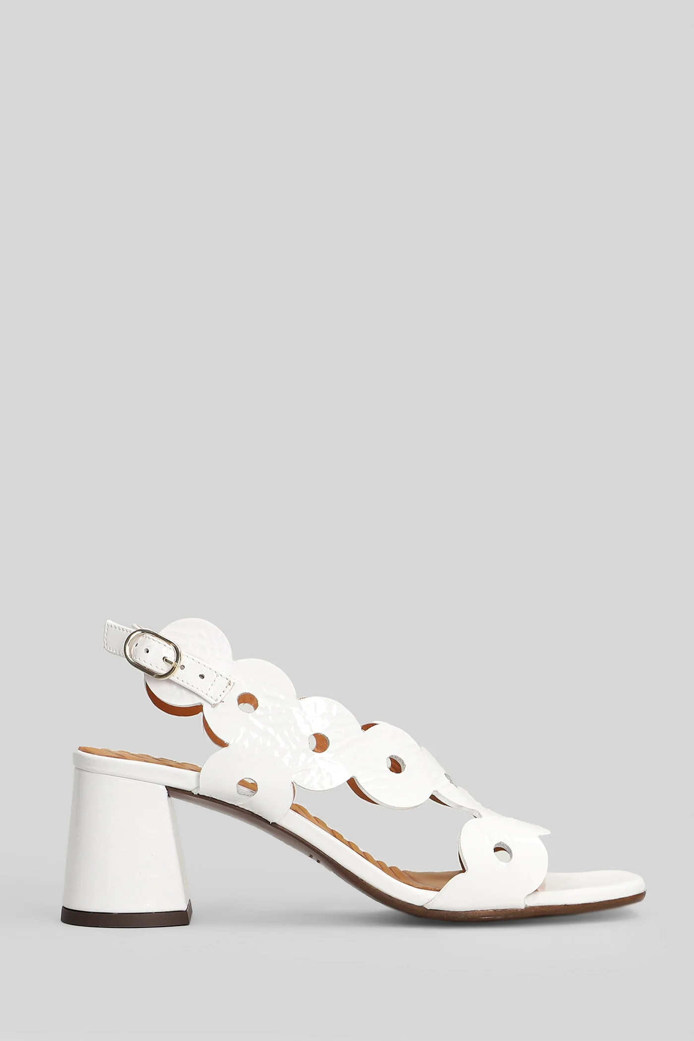 Ryed Sandals in white leather