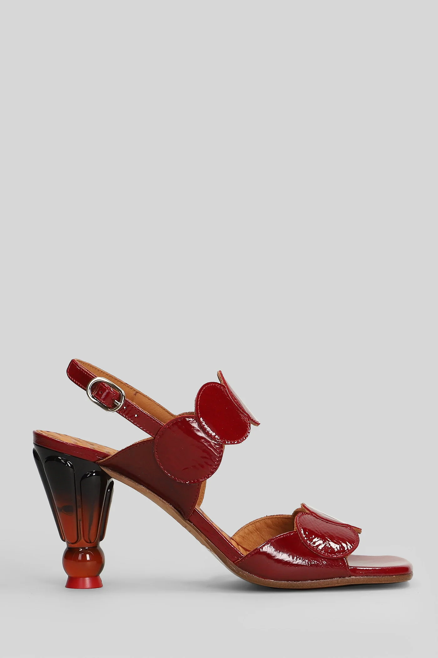 Urana Sandals in red leather - Image 6