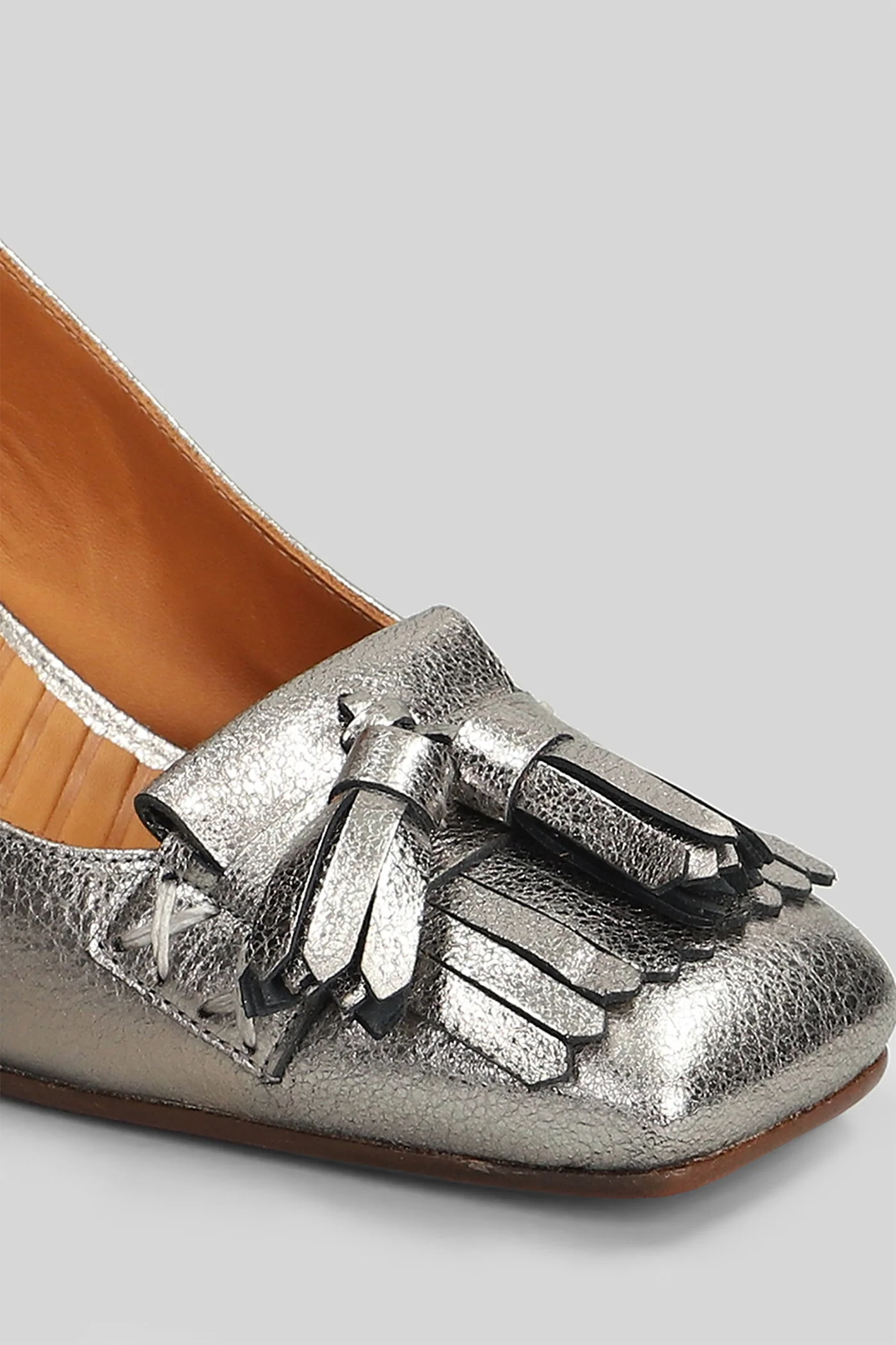 Vincci Pumps in Gunmetal leather - Image 5