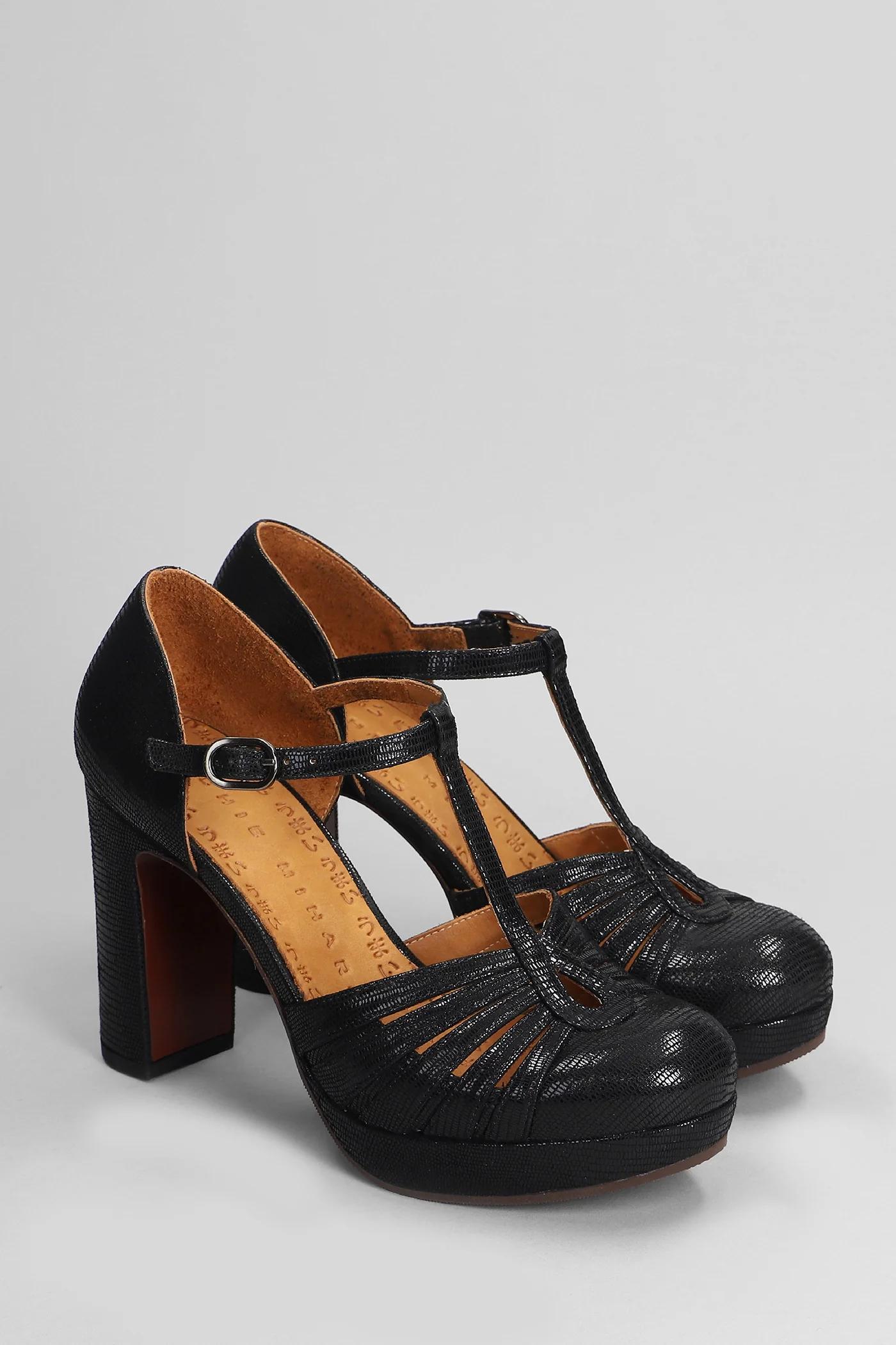 Yaisu Pumps in black leather - Image 2