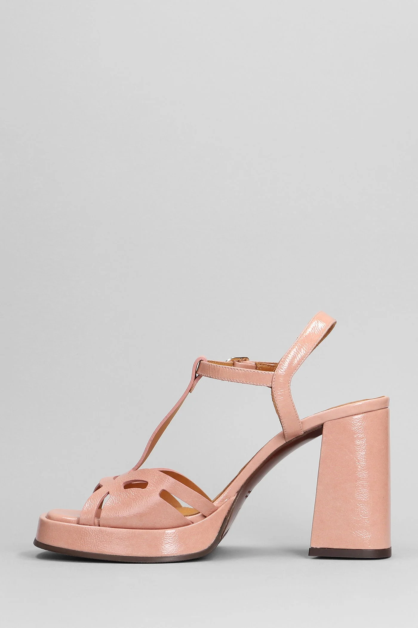 Zinto Sandals in rose-pink leather - Image 3