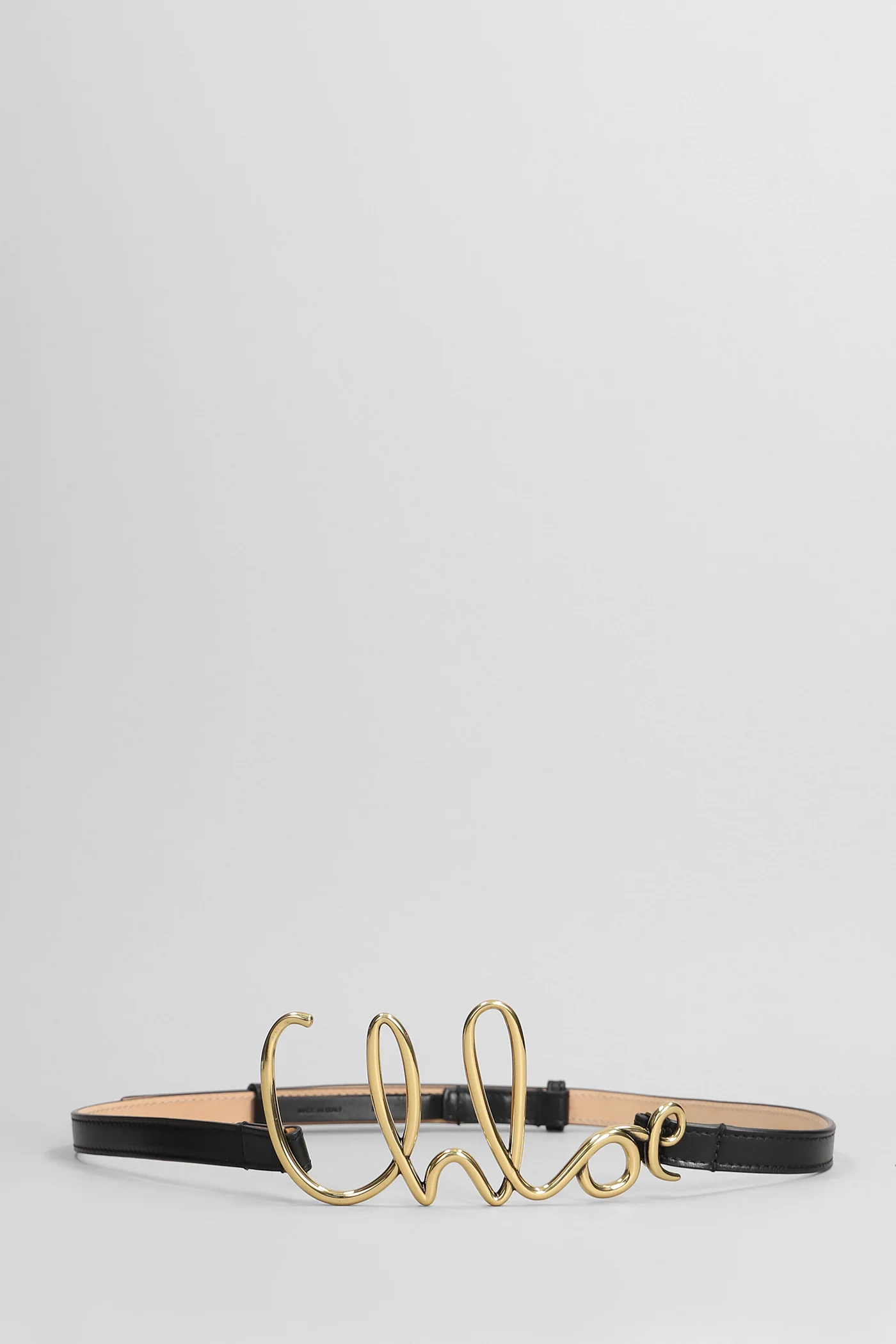 Belts in black leather