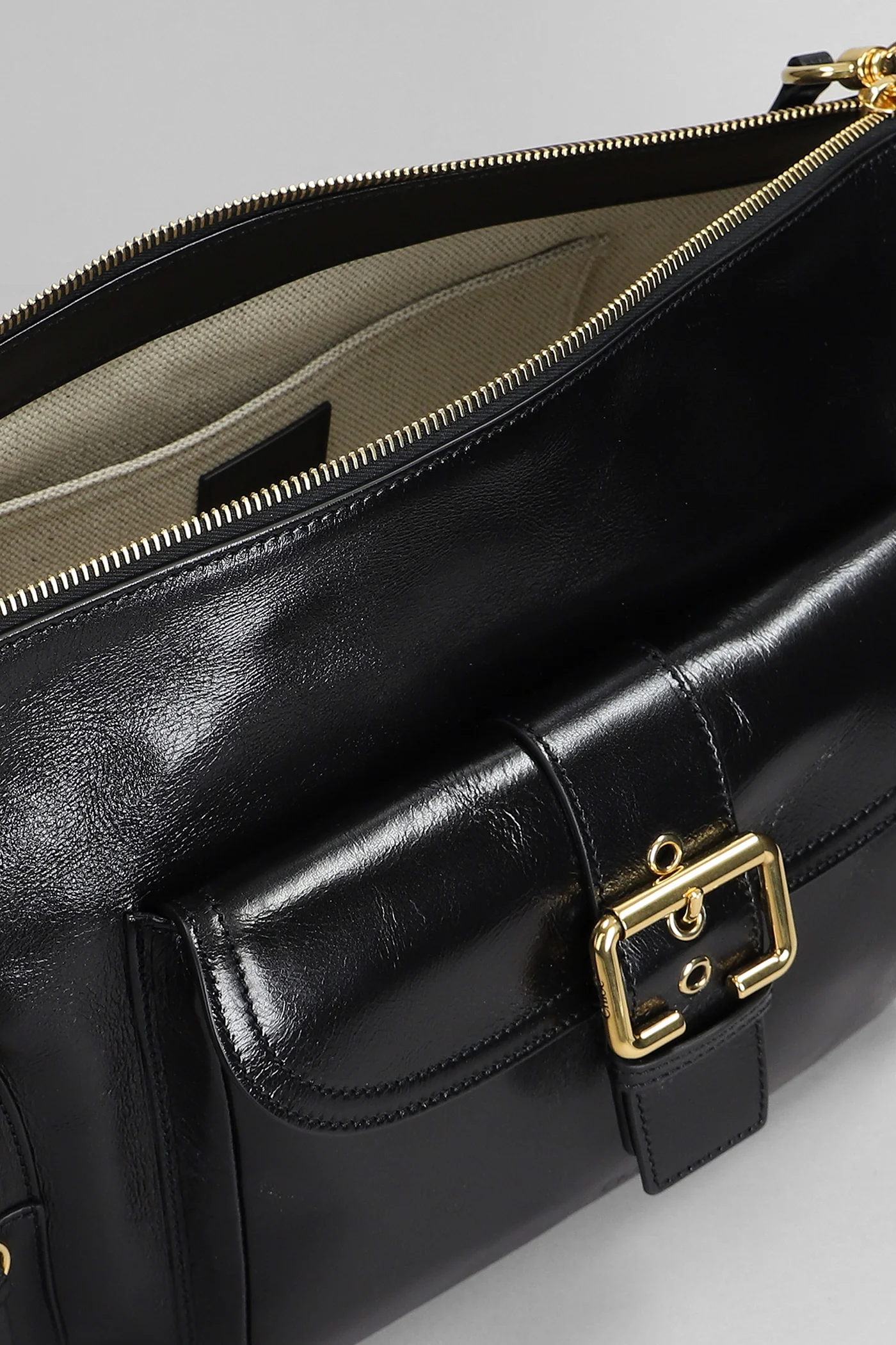 Camera bag Shoulder bag in black leather - Image 4