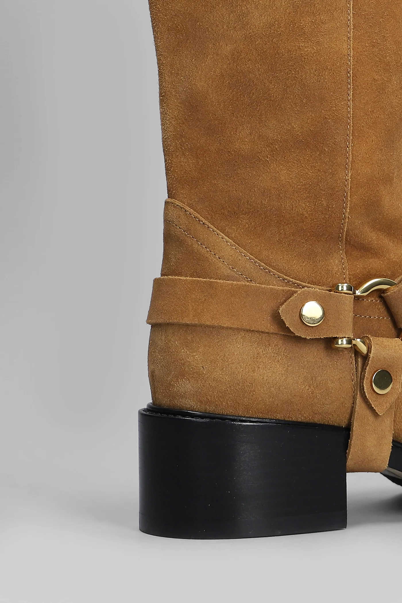 Dakota low heels boots in brown suede - Image 4