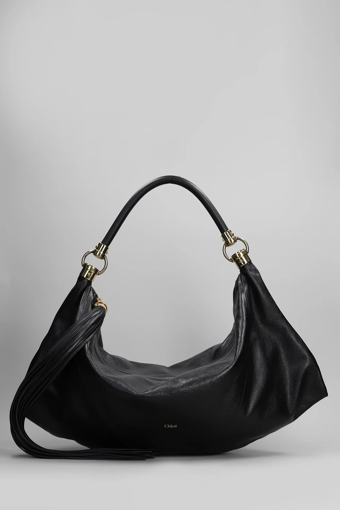 Hobo bag Shoulder bag in black leather