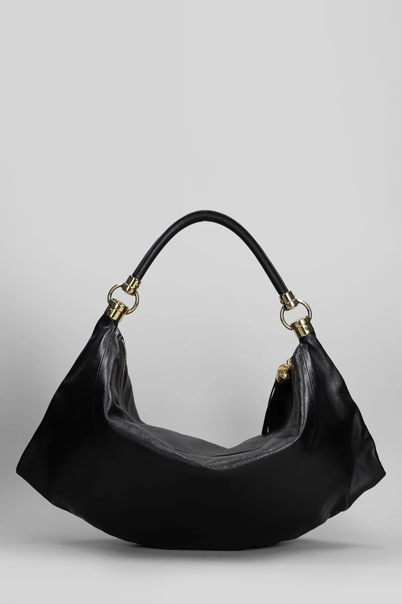 Hobo bag Shoulder bag in black leather - Image 3